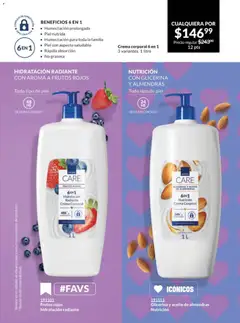Vista previa de Crema corporal 6 en 1 Frutos rojos hidratación radiante, 6EN 1 Hidratación Radiante Crema Corporal, nuevo folleto de la tienda, válido en México a partir del 07.11.2025 | Página: 205 | Productos: Crema, Aceite, Radiante, Crema corporal