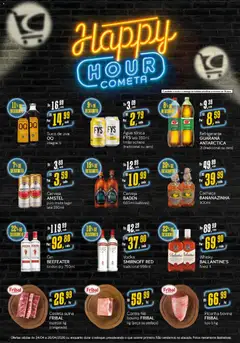 Cometa Supermercados ofertas Happy Hour - Pré-Visualização do folheto da loja Cometa Supermercados, válido de 24.04.2026