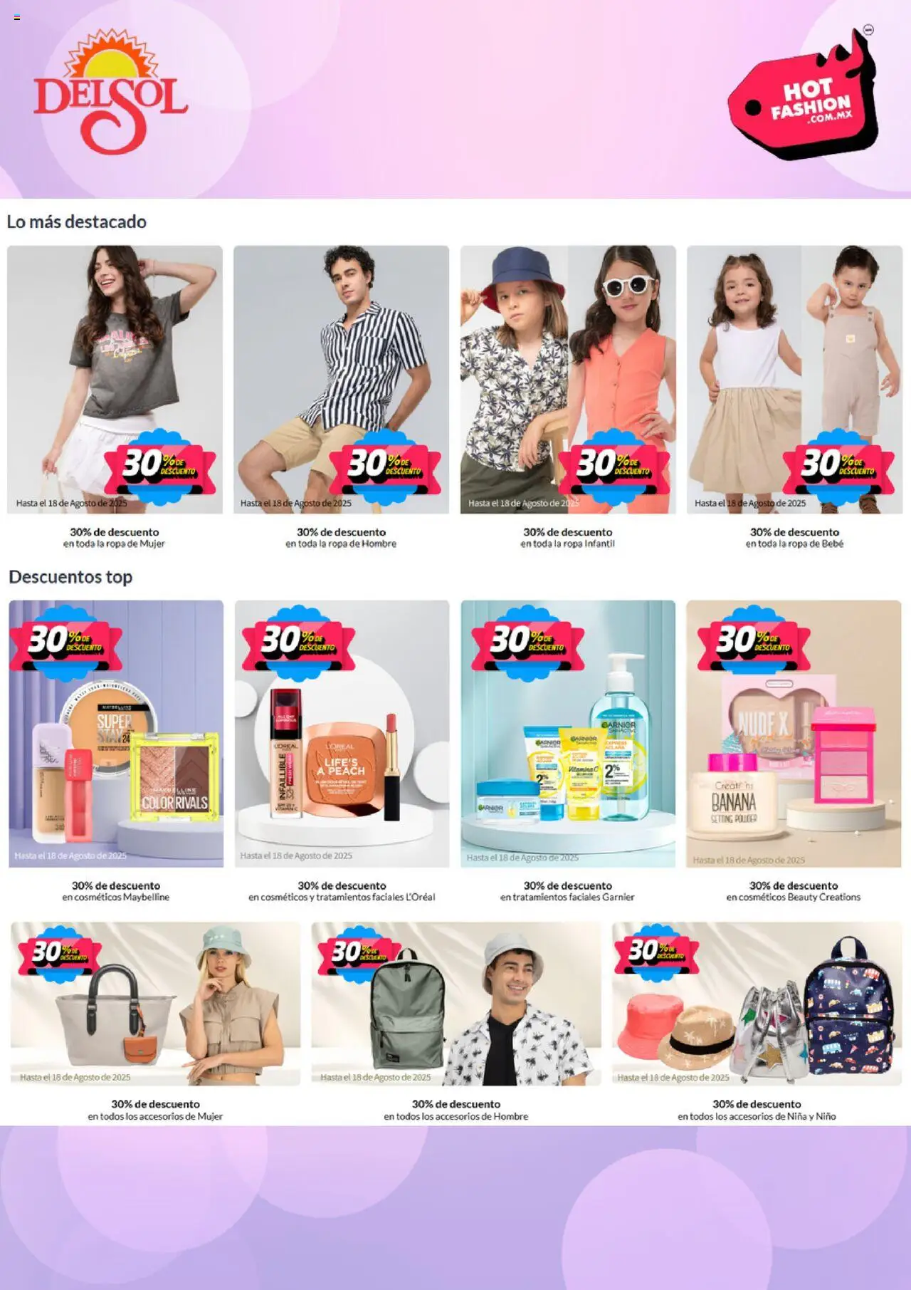Nuevas ofertas de Del Sol y Woolworth válidas en toda la República Mexicana desde el 11.08.2025. ¡Encuentra las mejores ofertas en Del Sol y Woolworth - Hot Sale! | Página: 5 | Productos: Ropa, Top