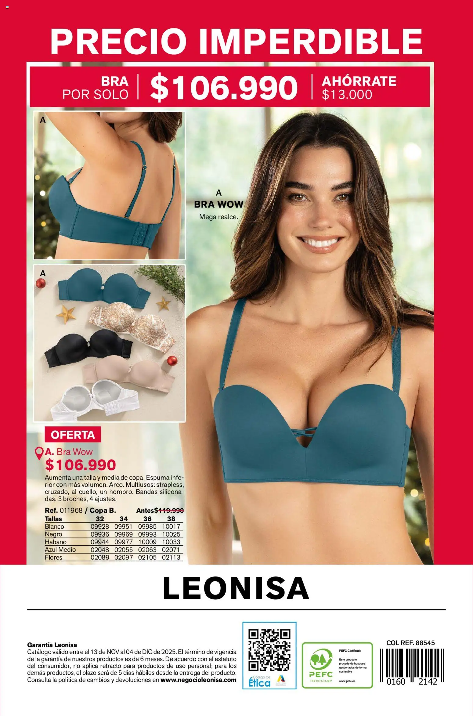 Leonisa revista - valida desde el 13.11.2025 | Página: 222 | Productos: Espuma