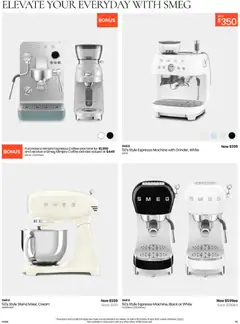 Preview of Myer Winter Home Sale - valid from 08.04.2026 | Page: 3 | Products: Coffee, Cream, Grinder, Espresso machine