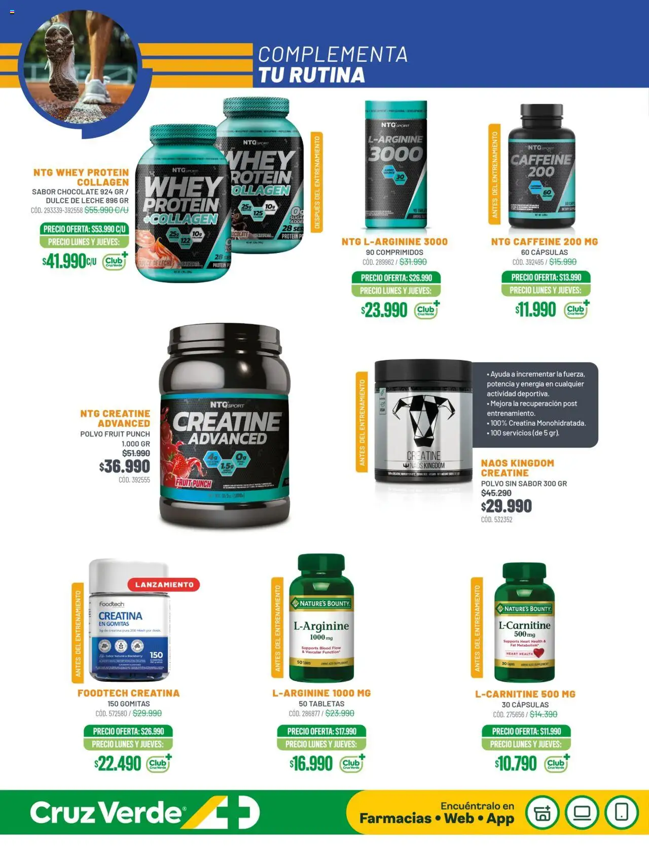 Nutrición Deportiva Cruz Verde │ válido desde el 01.08.2025 | Página: 2 | Productos: Polvo, Leche, Gomitas, Chocolate
