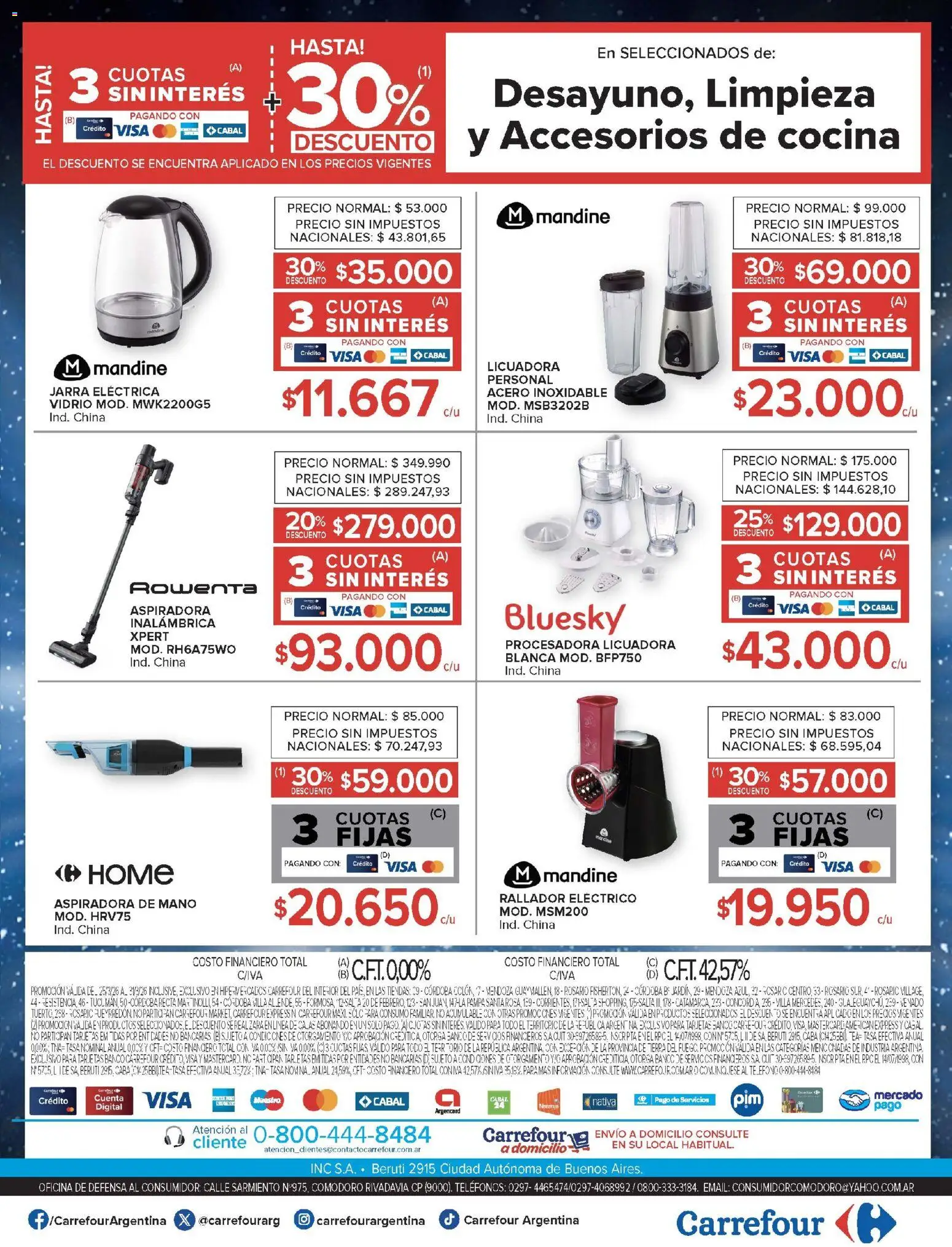 Carrefour - Ofertas AHORRO GIGANTE │ válido desde el 25.03.2026 | Página: 31 | Productos: Cocina, Papa, Procesadora, Licuadora