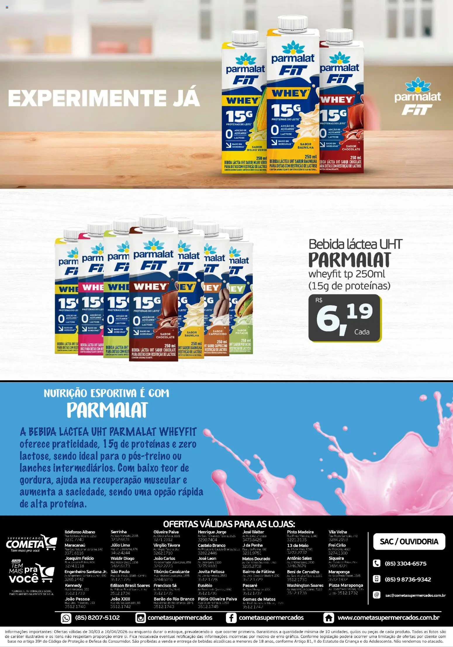 Cometa Supermercados Folheto - válido de 30.03.2026 | Página: 2 | Produtos: Pistache, Milho verde, Base, Baixo