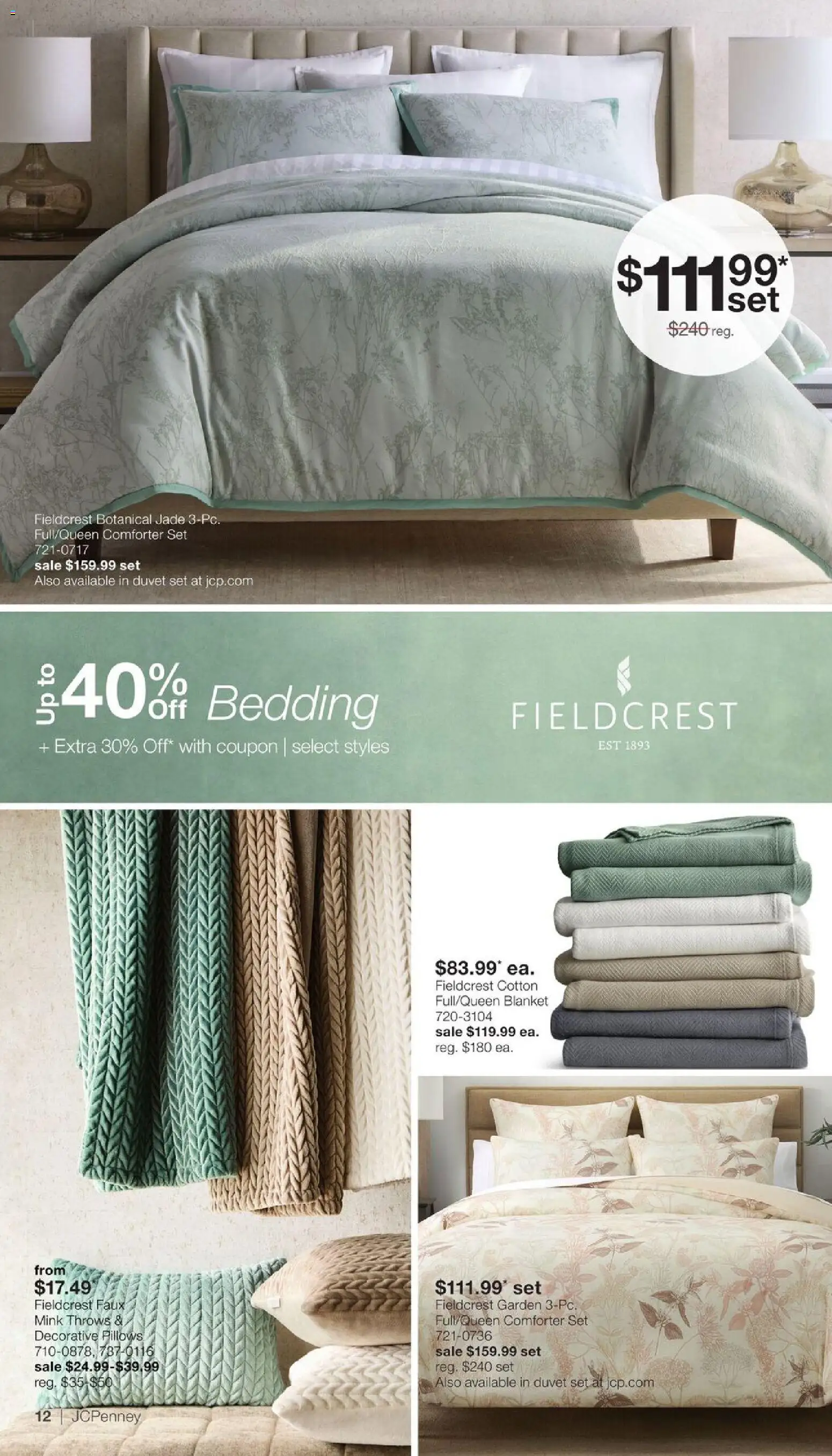 JCPenney Our Biggest Home Sale of the Season - valid from 23.03.2026 | Page: 11 | Products: Blanket, Comforter
