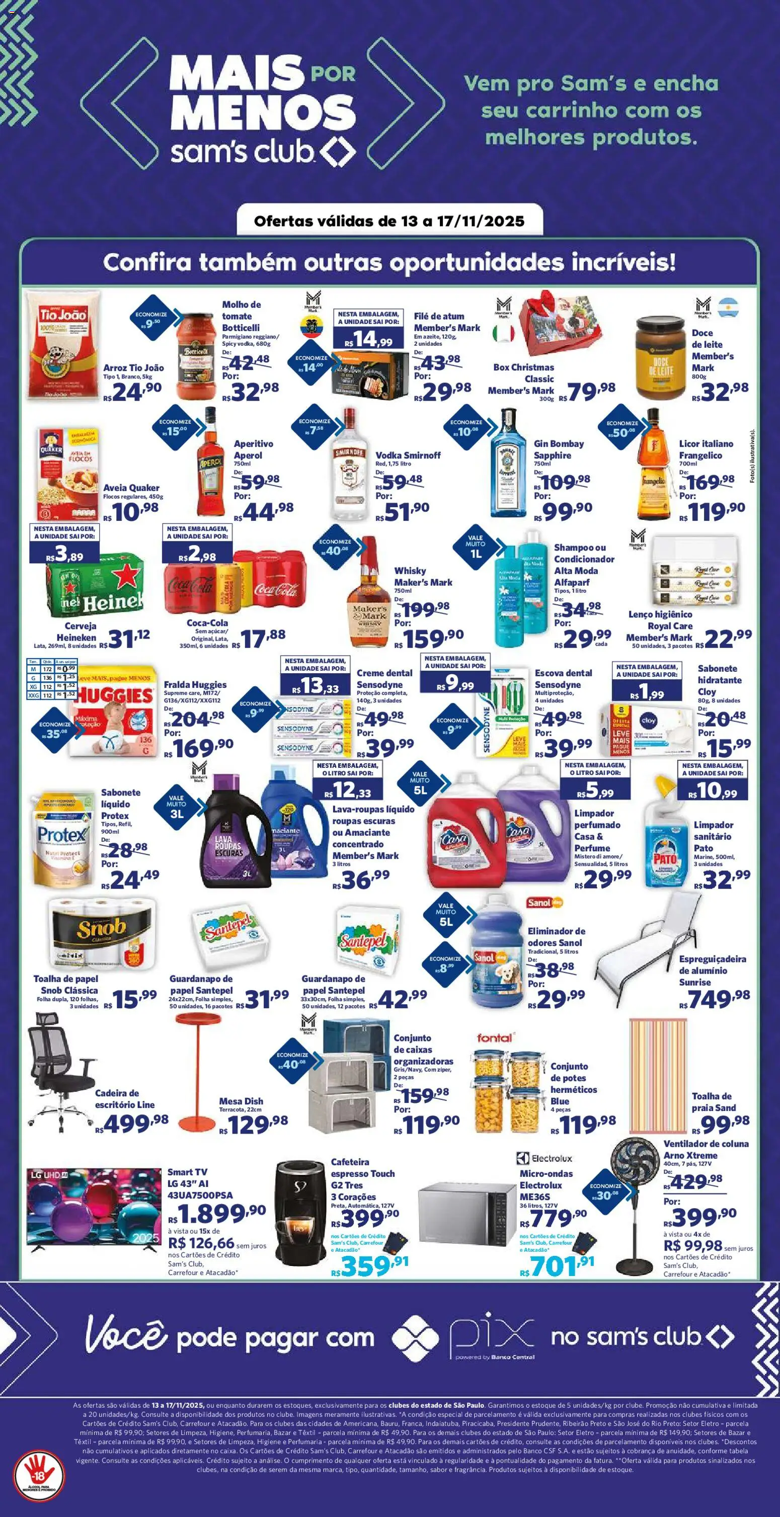 Sam's Club Folheto - válido de 13.11.2025 | Página: 3 | Produtos: Cola, Espreguiçadeira, Cadeira, Heineken