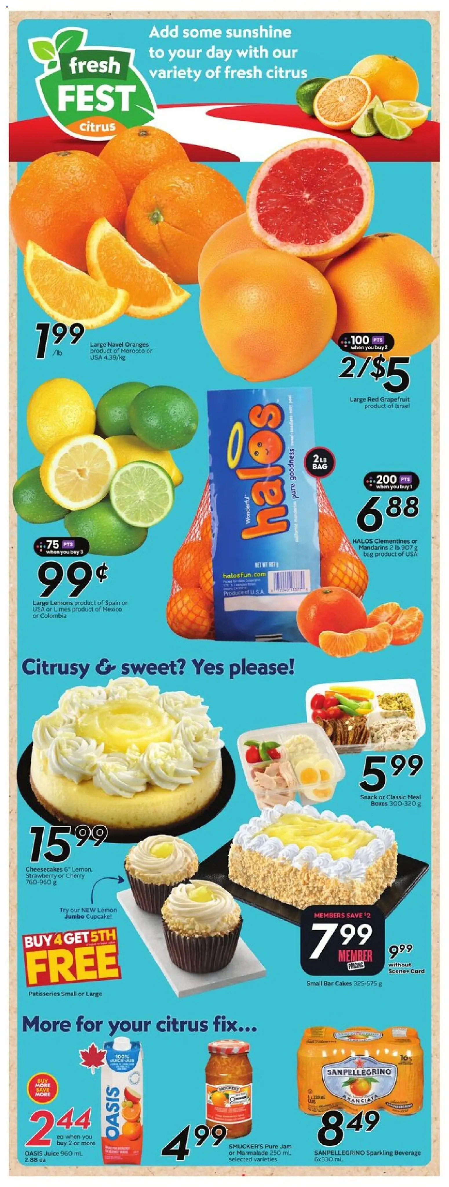 Sobeys flyer valid from 26.02.2026 | Page: 16 | Products: Bag, Juice, Oranges