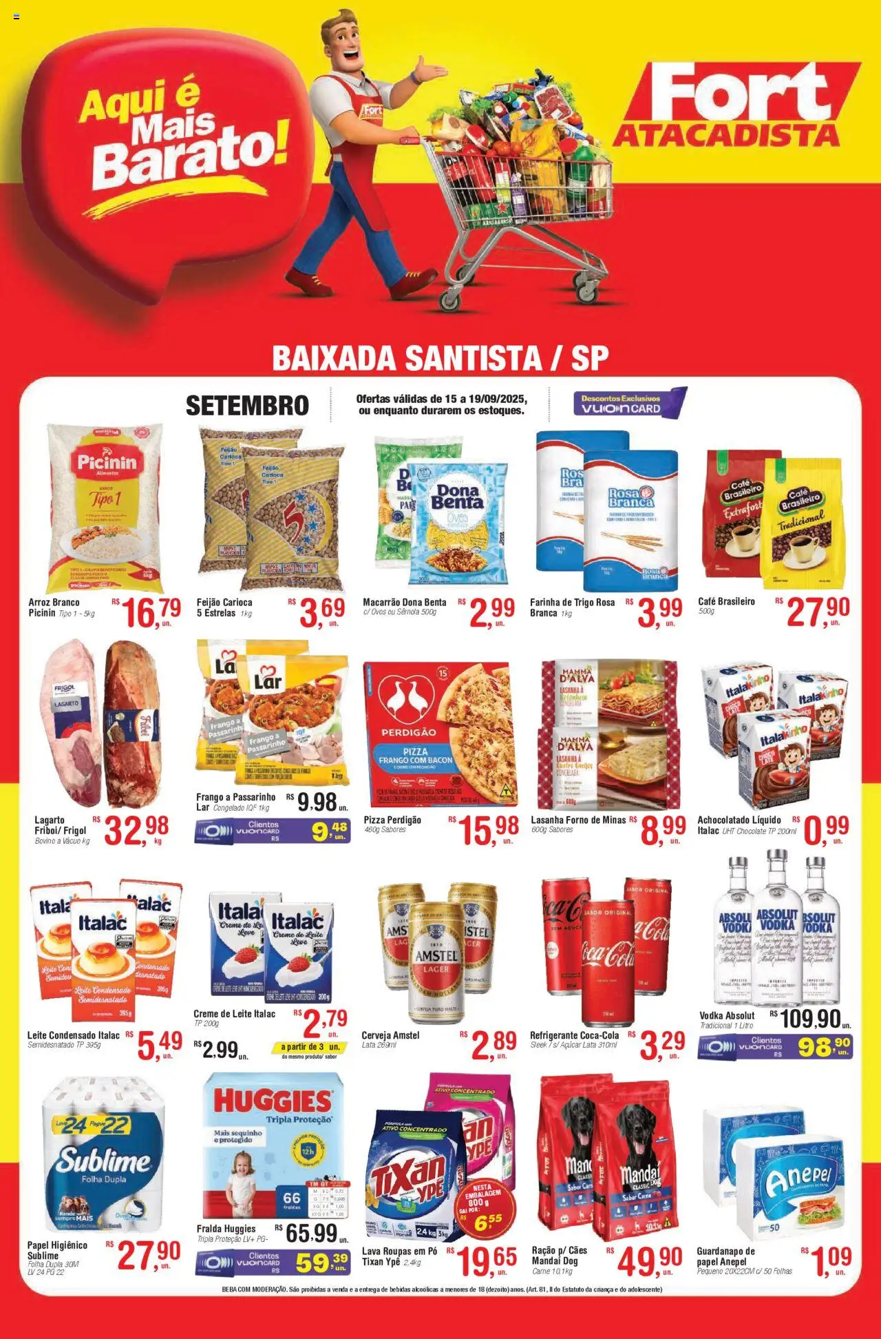 Fort Atacadista Folheto - válido de 15.09.2025 | Página: 1 | Produtos: Café, Chocolate, Vodka, Papel higiênico