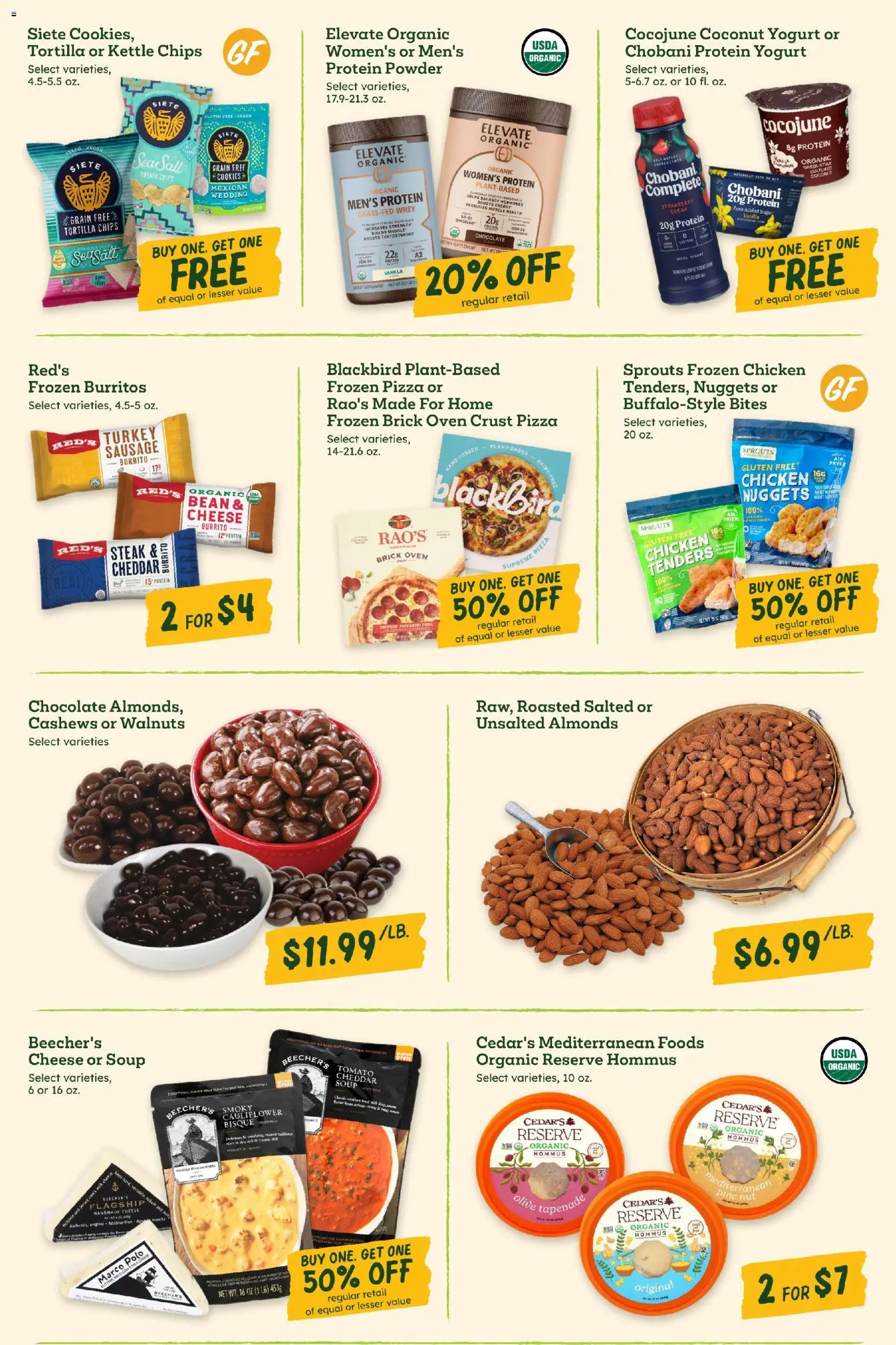 Sprouts Weekly Ad - valid from 11.02.2026 | Page: 5 | Products: Fryer, Cheese, Chocolate, Sausage