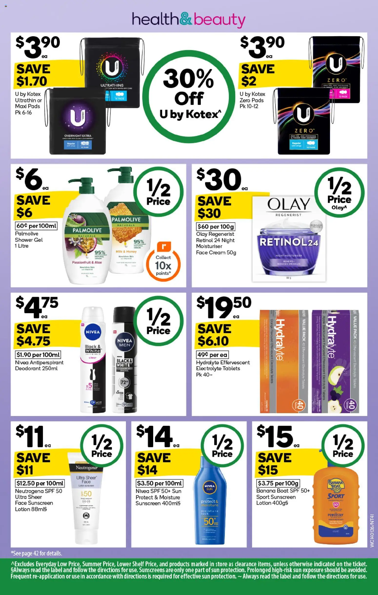 Woolworths catalogue - valid from 14.01.2026 | Page: 41 | Products: Shower, Shower gel, Deodorant, Tablets