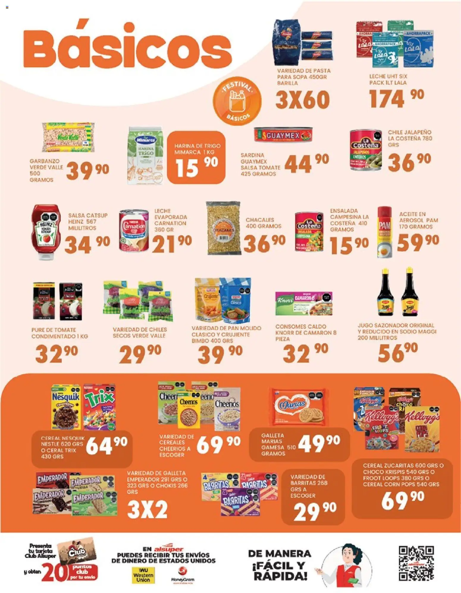 Nuevas ofertas de Alsuper válidas en toda la República Mexicana desde el 31.03.2026. ¡Encuentra las mejores ofertas en Alsuper folleto Chihuahua-Ciudad! | Página: 3 | Productos: Jugo, Cereales, Pasta, Catsup