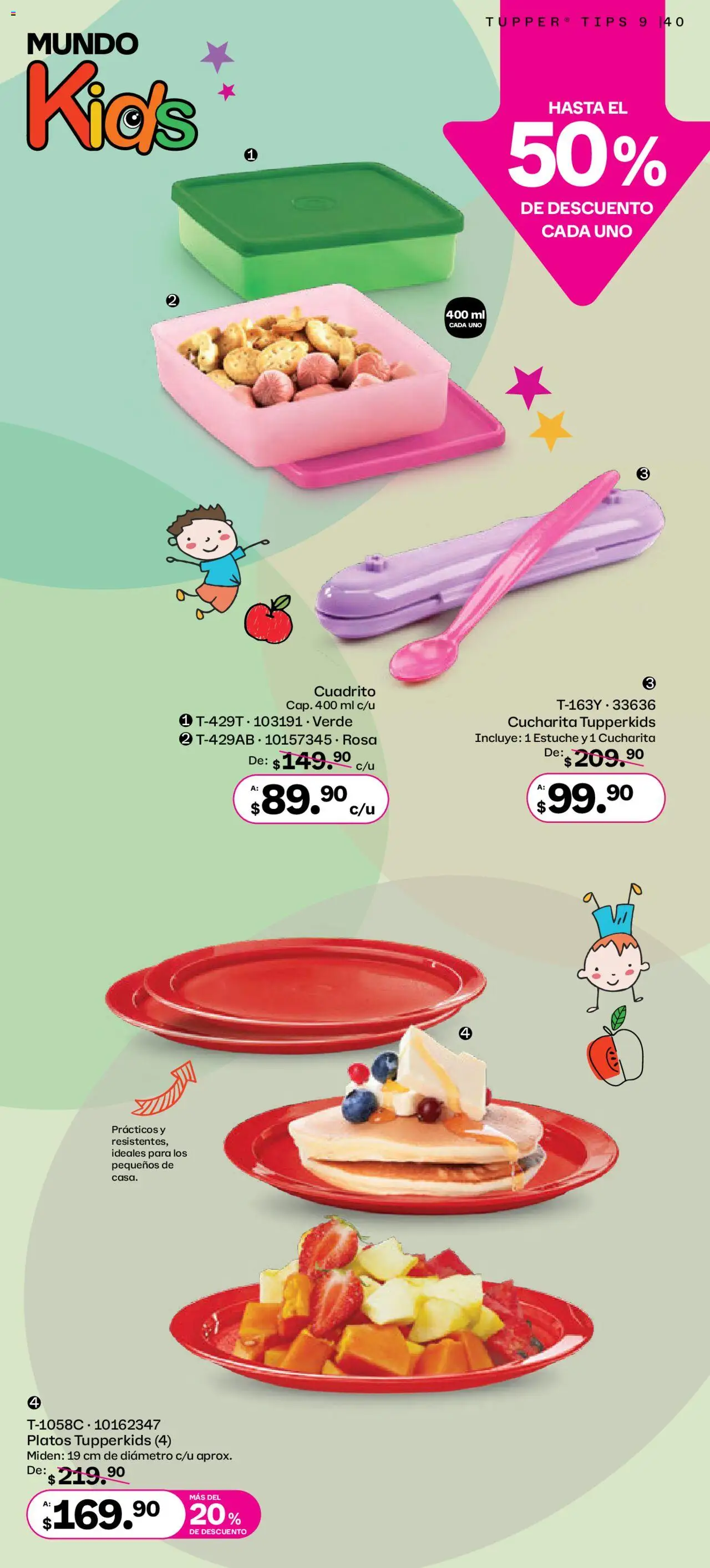 Nuevas ofertas de Tupperware válidas en toda la República Mexicana desde el 11.08.2025. ¡Encuentra las mejores ofertas en Tupperware catálogo! | Página: 40 | Productos: Estuche, Tupper