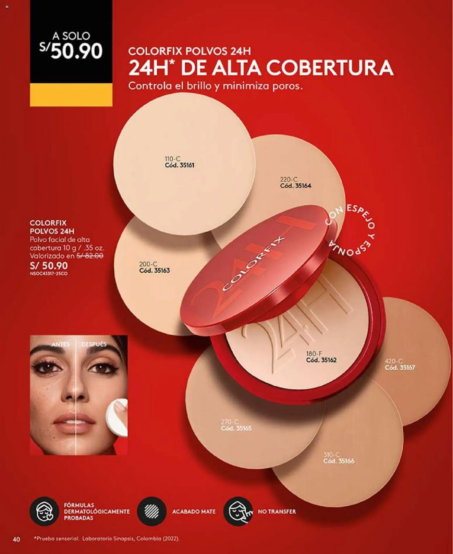 Catálogo Ésika válido desde 27.12.2025 | Página: 40 | Productos: Espejo, Vino, Polvo