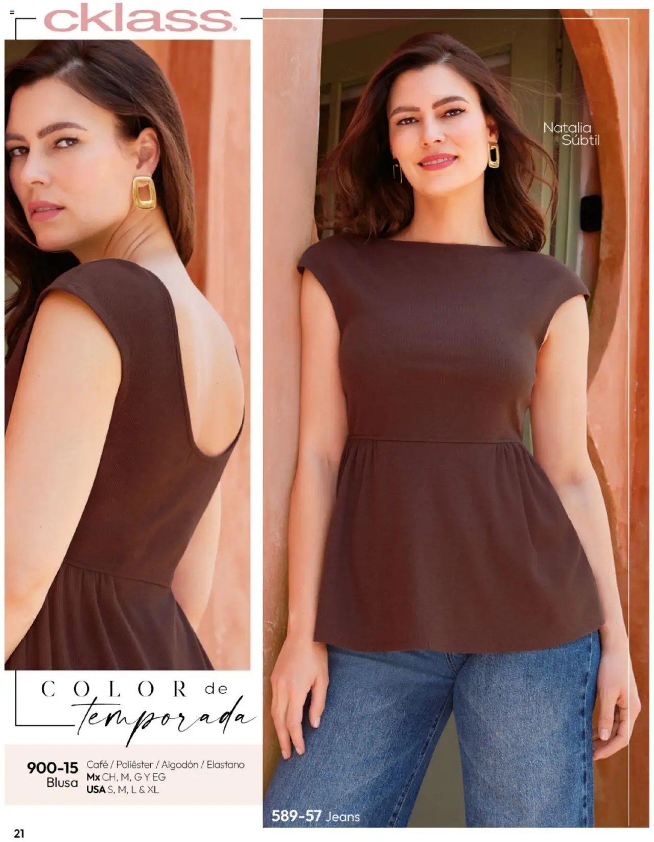 Nuevas ofertas de Cklass válidas en toda la República Mexicana desde el 14.07.2025. ¡Encuentra las mejores ofertas en Cklass catálogo Lancería! | Página: 51 | Productos: Blusa, Café, Algodón
