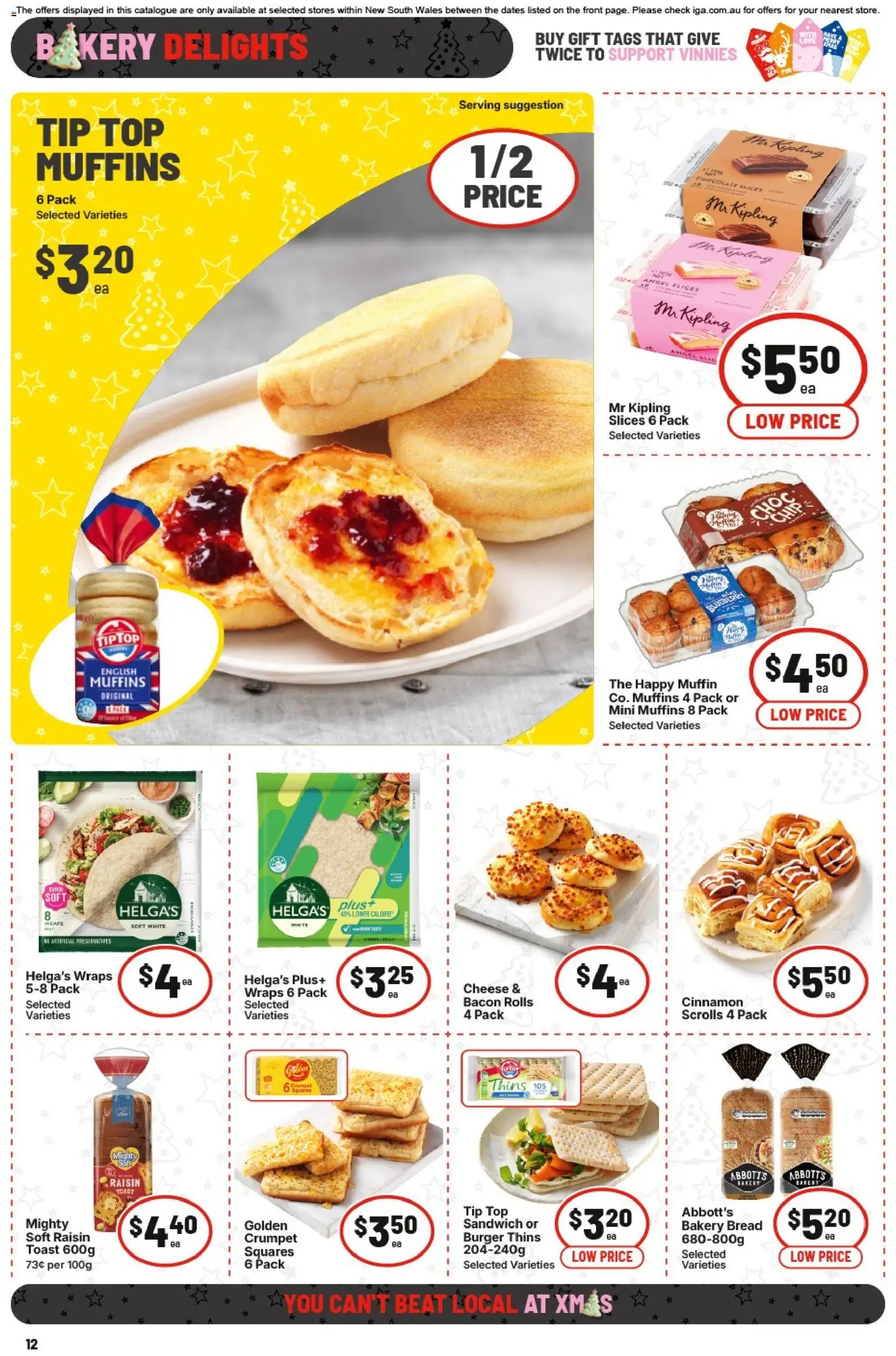 IGA catalogue - valid from 10.12.2025 | Page: 19 | Products: Cheese, Bread, Muffins, Bakery