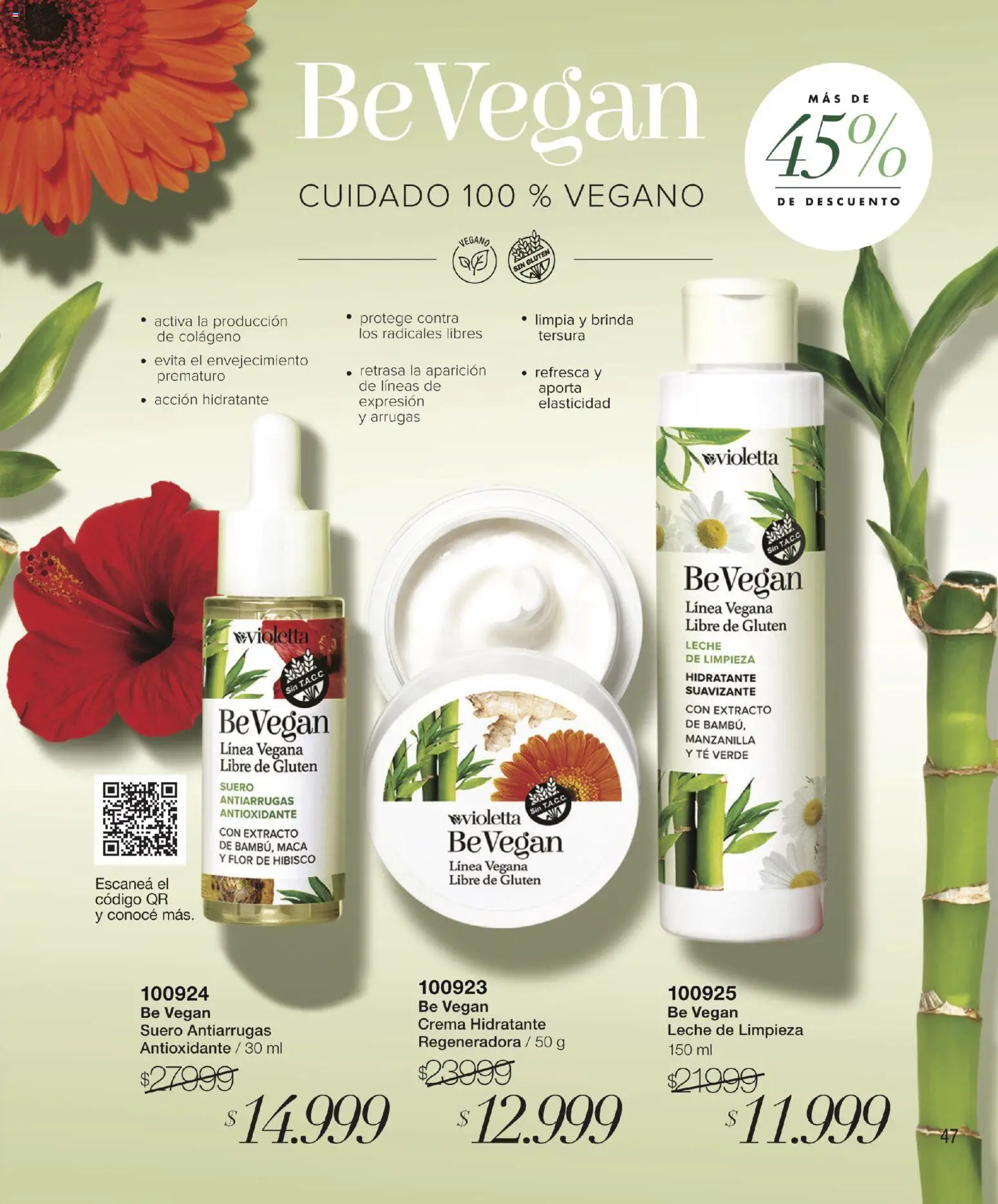 Violetta - Violetta Cosméticos │ válido desde el 09.03.2026 | Página: 47 | Productos: Leche, Té, Suavizante, Crema