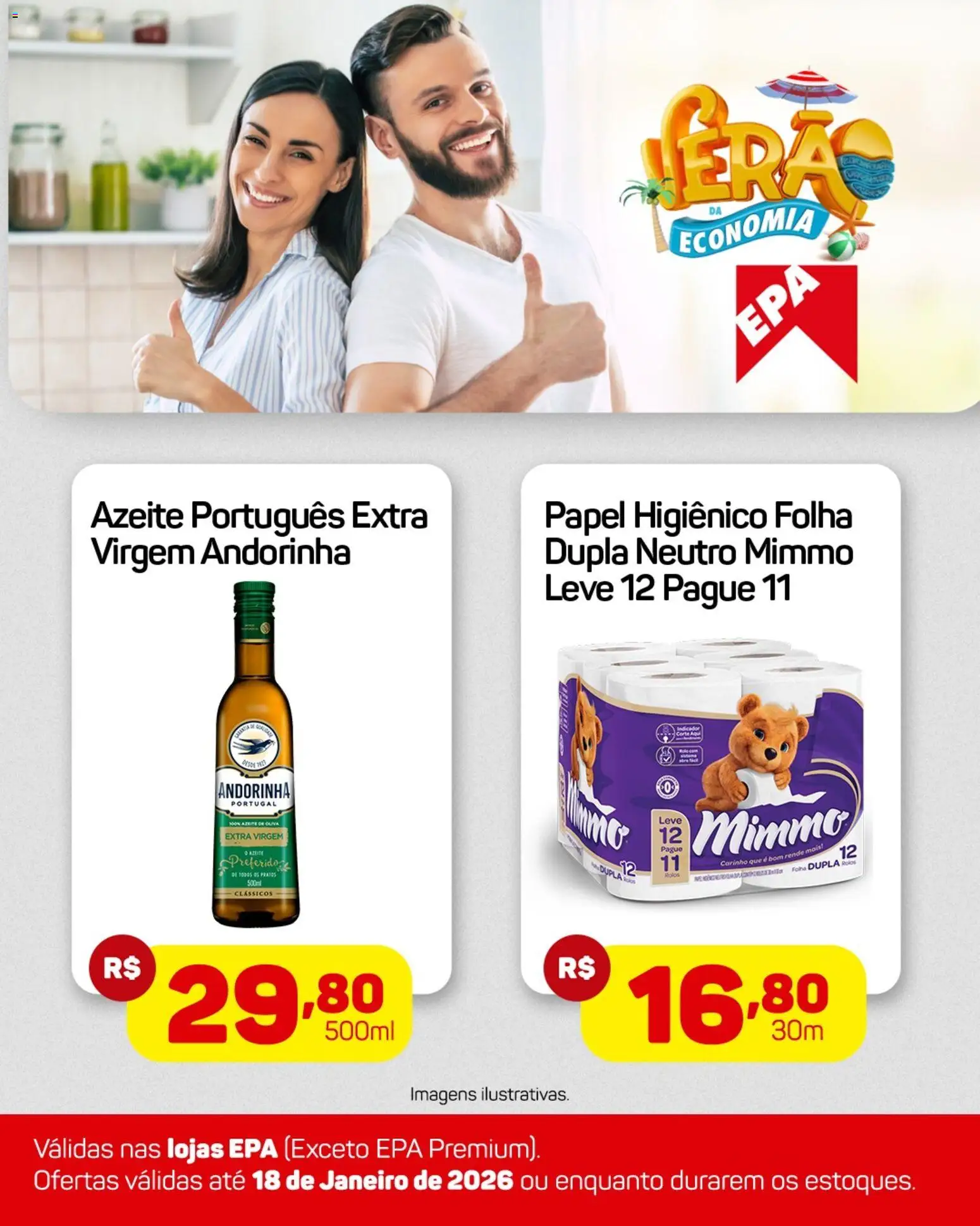 EPA Folheto - válido de 12.01.2026 | Página: 4 | Produtos: Azeite, Papel higiênico