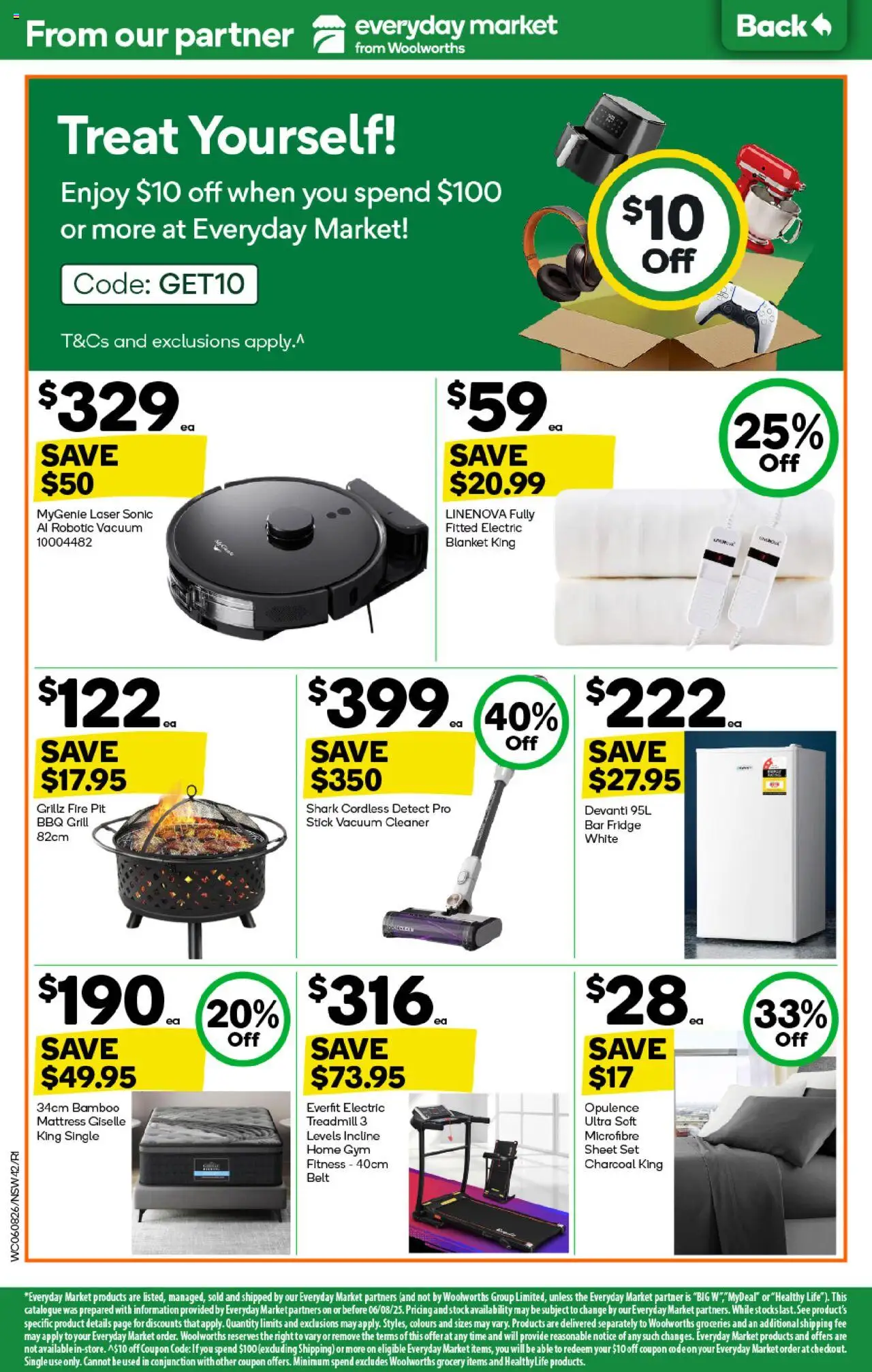 Woolworths catalogue - valid from 06.08.2025 | Page: 42 | Products: Belt, Fridge, Grill, Blanket