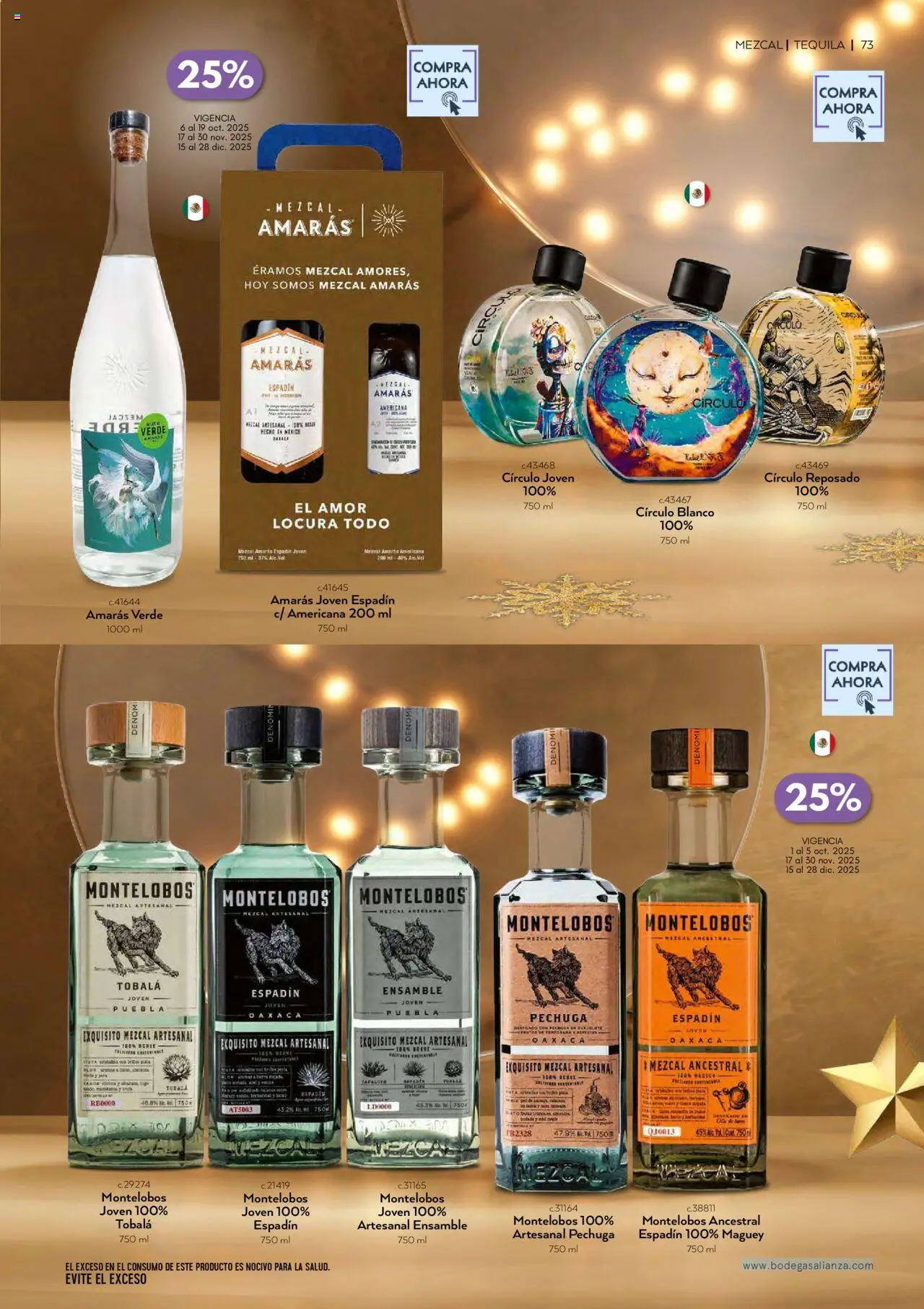 Nuevas ofertas de Bodegas Alianza válidas en toda la República Mexicana desde el 01.10.2025. ¡Encuentra las mejores ofertas en Bodegas Alianza - Catálogo Cava Morada! | Página: 75 | Productos: Tequila