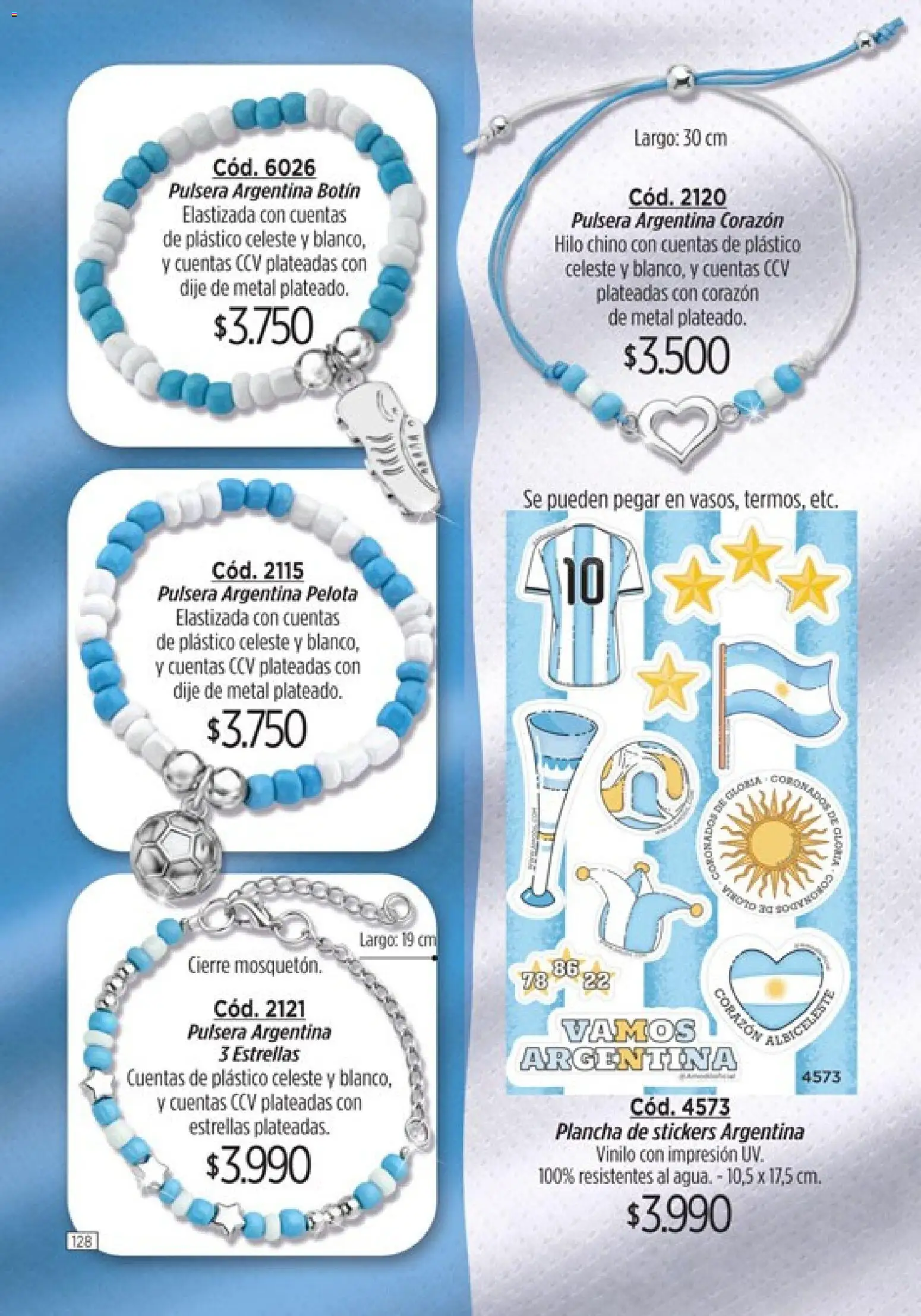 Catálogo Amodil Campaña 4 │ válido desde el 01.03.2026 | Página: 128 | Productos: Pulsera, Dije, Pelota, Plancha