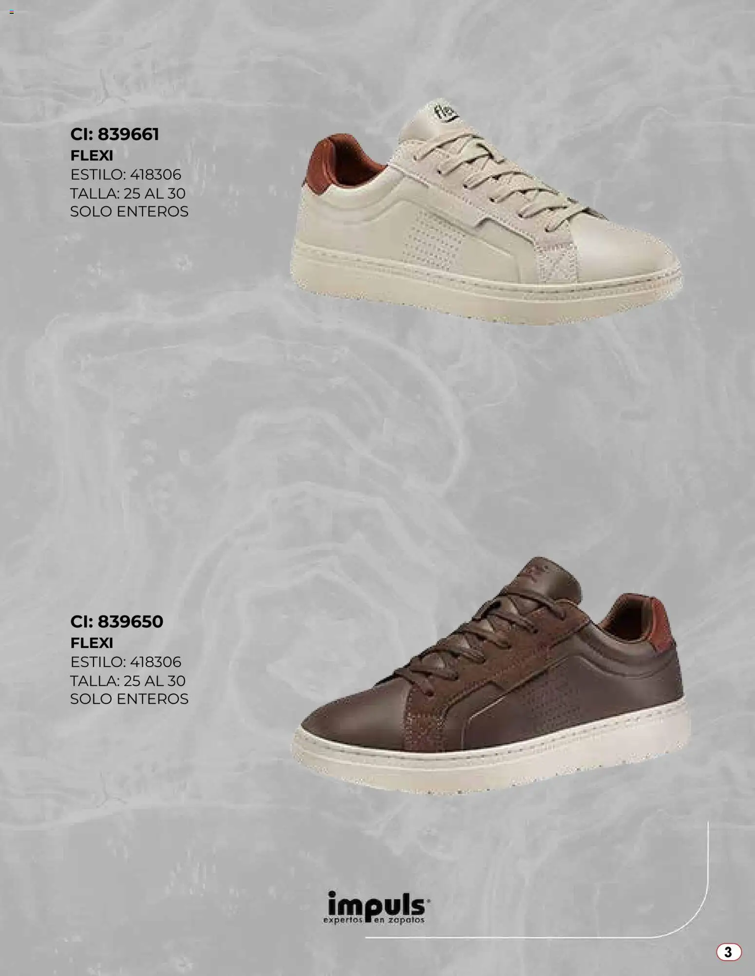 Nuevas ofertas de Impuls válidas en toda la República Mexicana desde el 04.11.2025. ¡Encuentra las mejores ofertas en Impuls catálogo De Calzado Flexi 2025! | Página: 3 | Productos: Zapatos