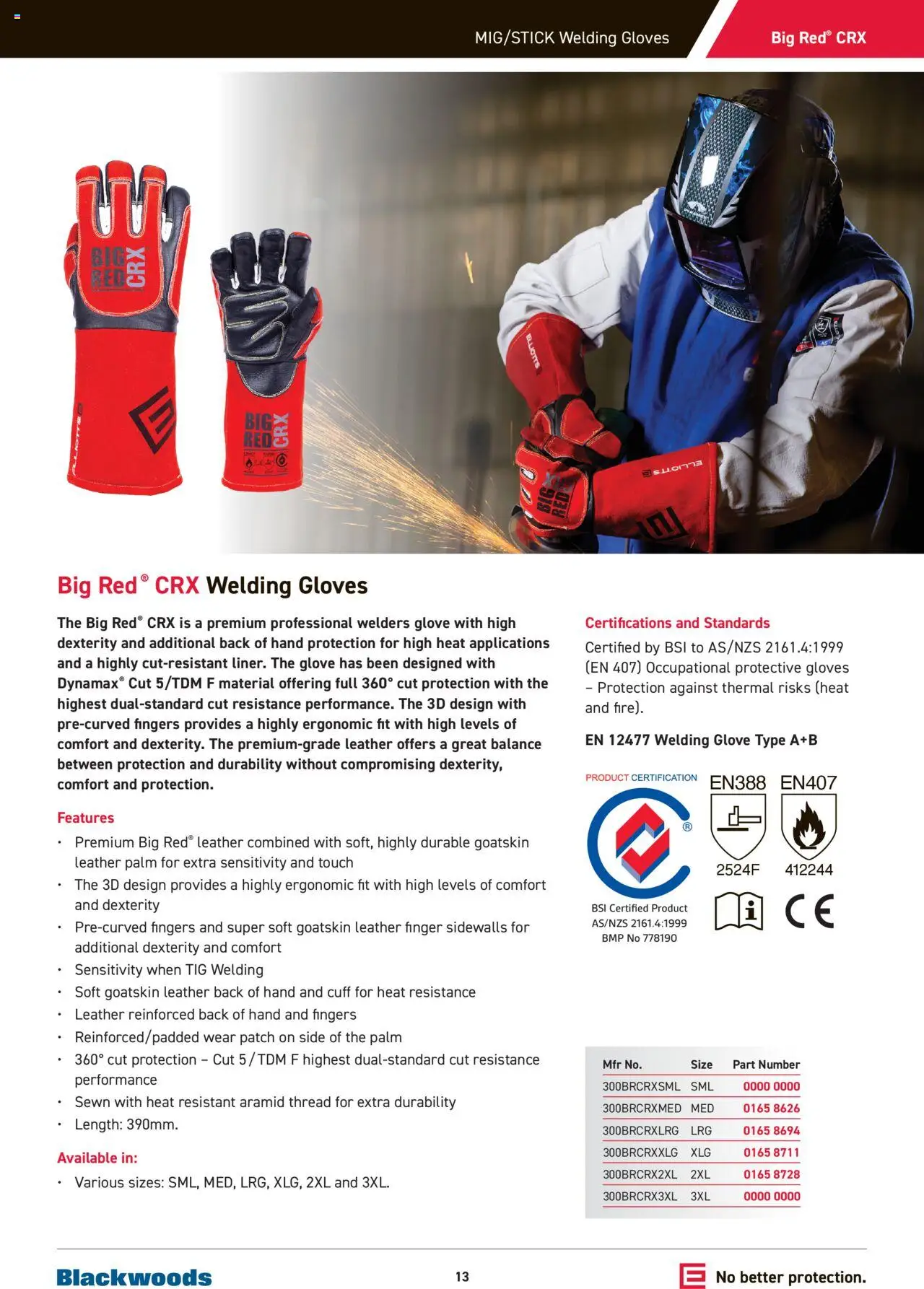 Black Woods catalogue - valid from 22.07.2024 | Page: 13 | Products: Ergonomic, Gloves