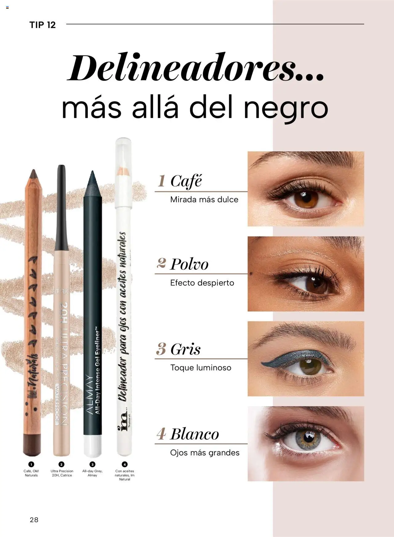 Nuevas ofertas de Chedraui válidas en toda la República Mexicana desde el 02.05.2025. ¡Encuentra las mejores ofertas en Chedraui folleto Vive Bella! | Página: 28 | Productos: Café, Polvo, Delineador