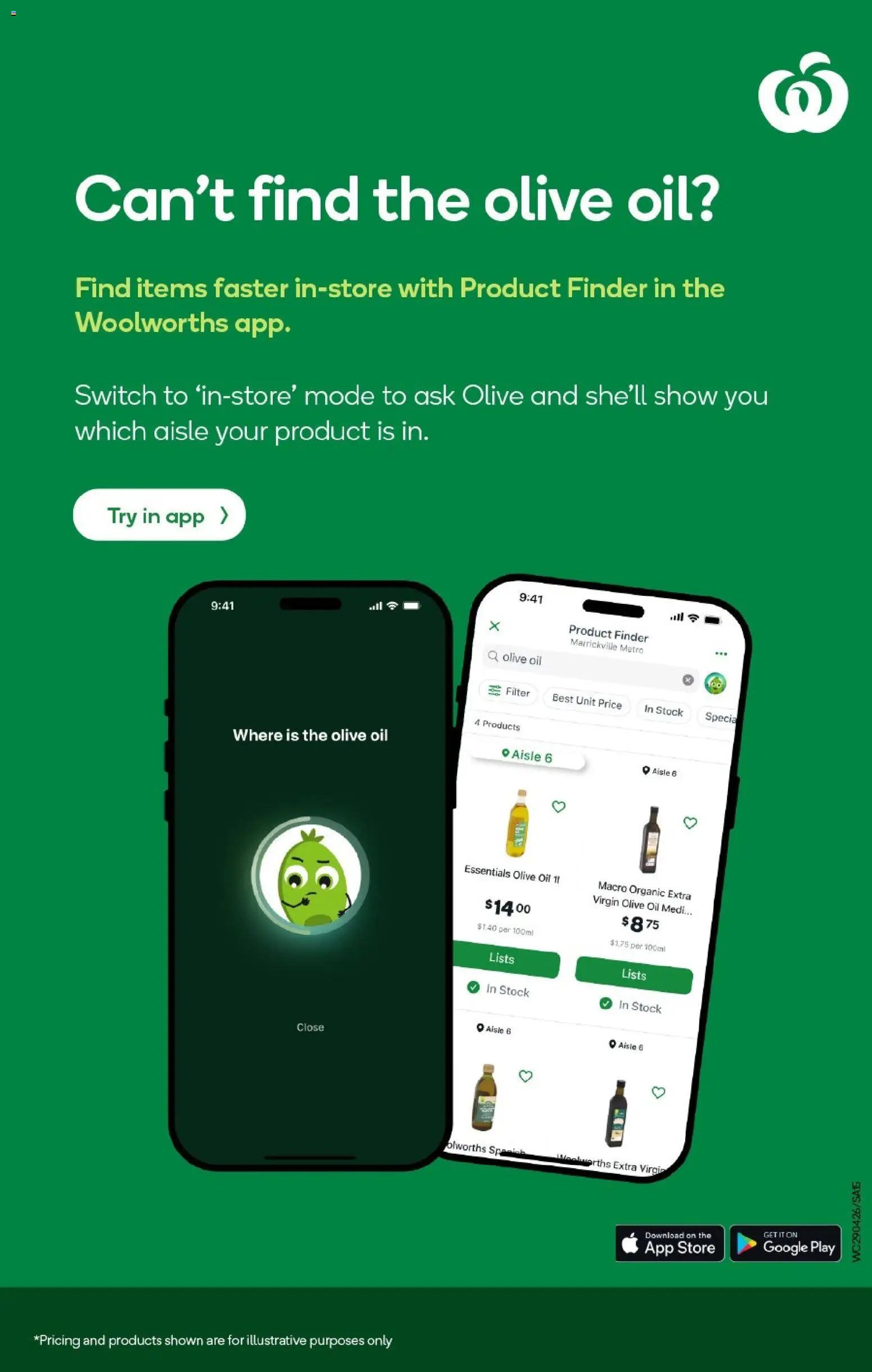 Woolworths catalogue - valid from 29.04.2026 | Page: 15 | Products: Oil, Olive oil