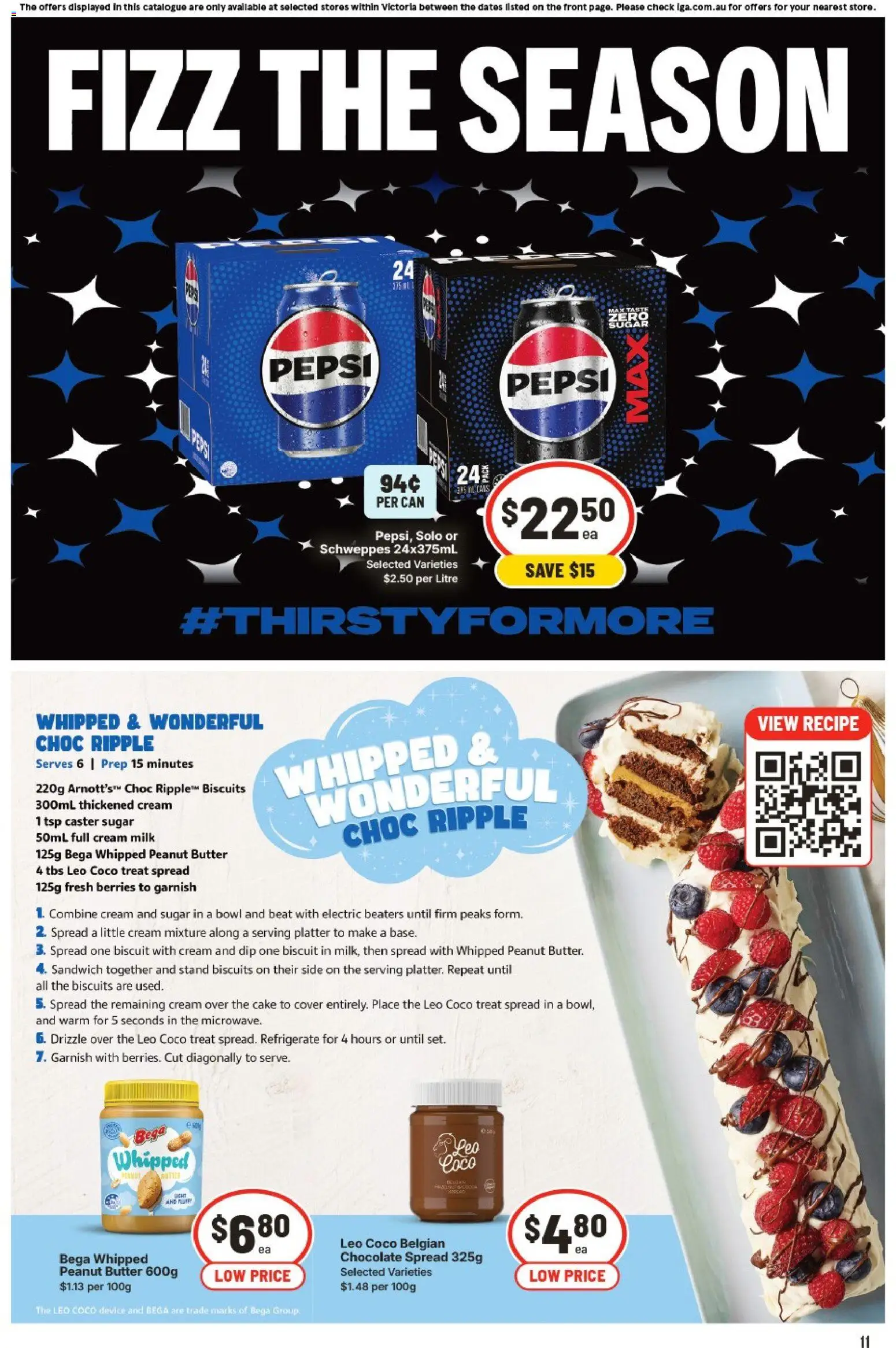 IGA catalogue - valid from 19.11.2025 | Page: 12 | Products: Milk, Butter, Chocolate, Cream