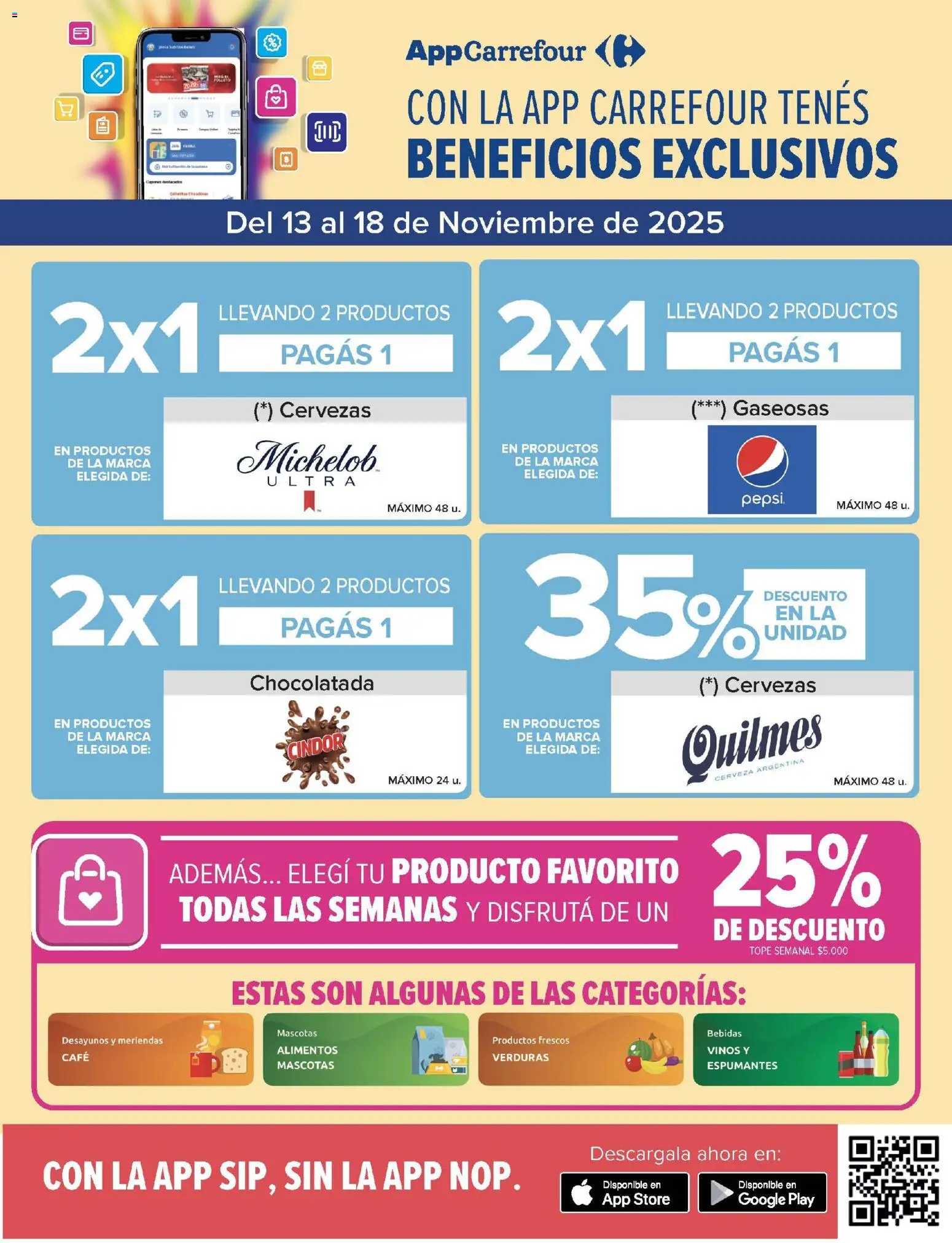 Carrefour ofertas │ válido desde el 13.11.2025 | Página: 2 | Productos: Café, Chocolatada, Cerveza