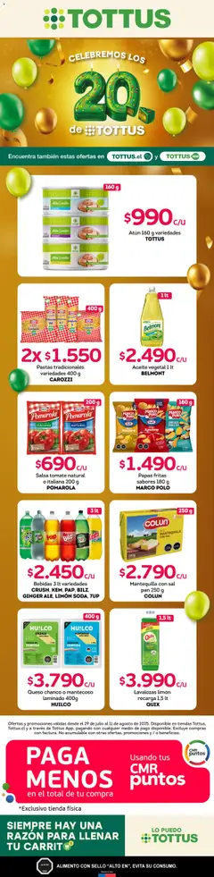 Tottus ofertas  válido desde el 29.07.2025