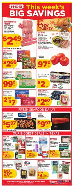 Preview of H-E-B weekly ads valid from 05.11.2025