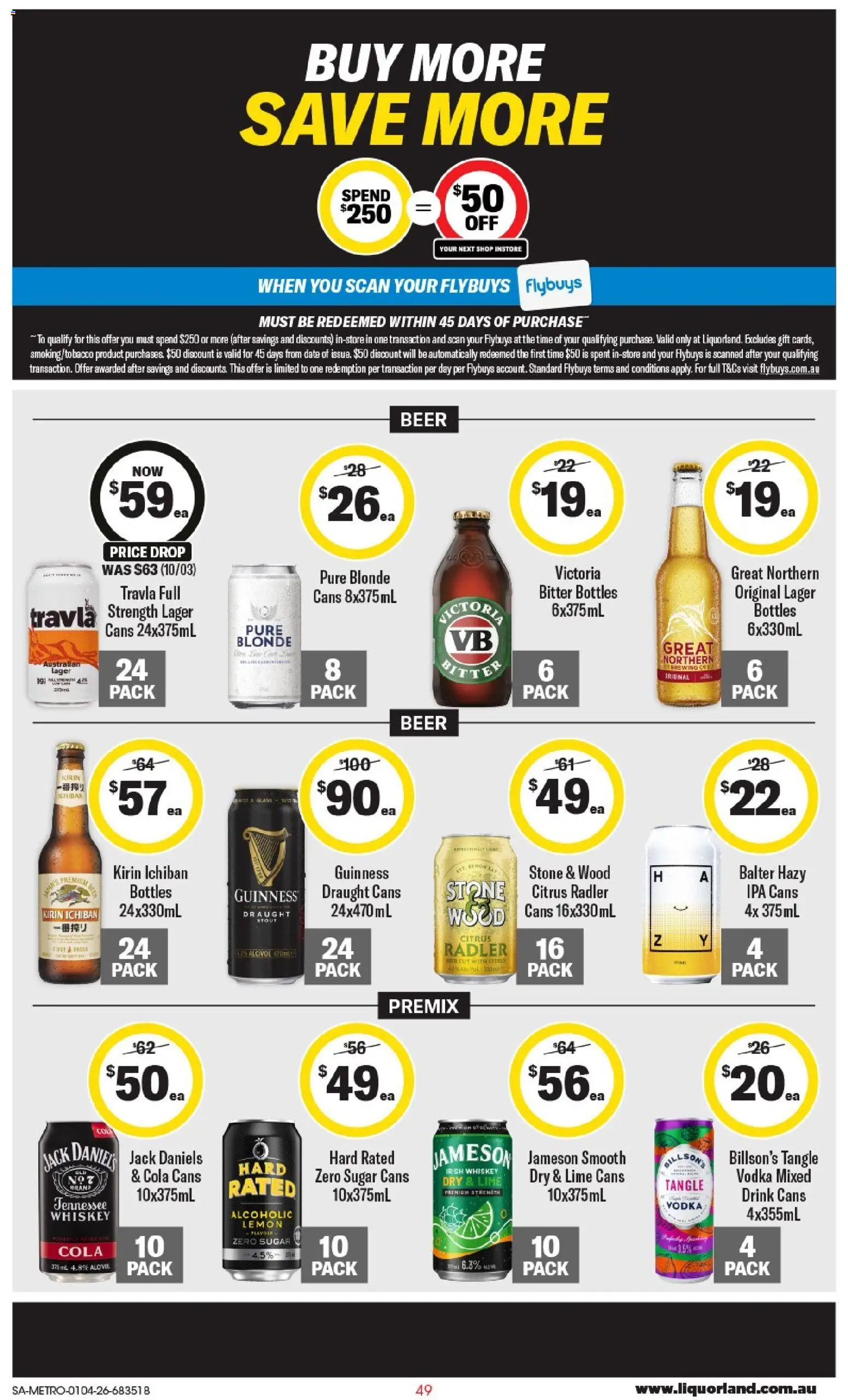 Coles catalogue - valid from 01.04.2026 | Page: 49 | Products: Beer, Sugar, Lime, Date