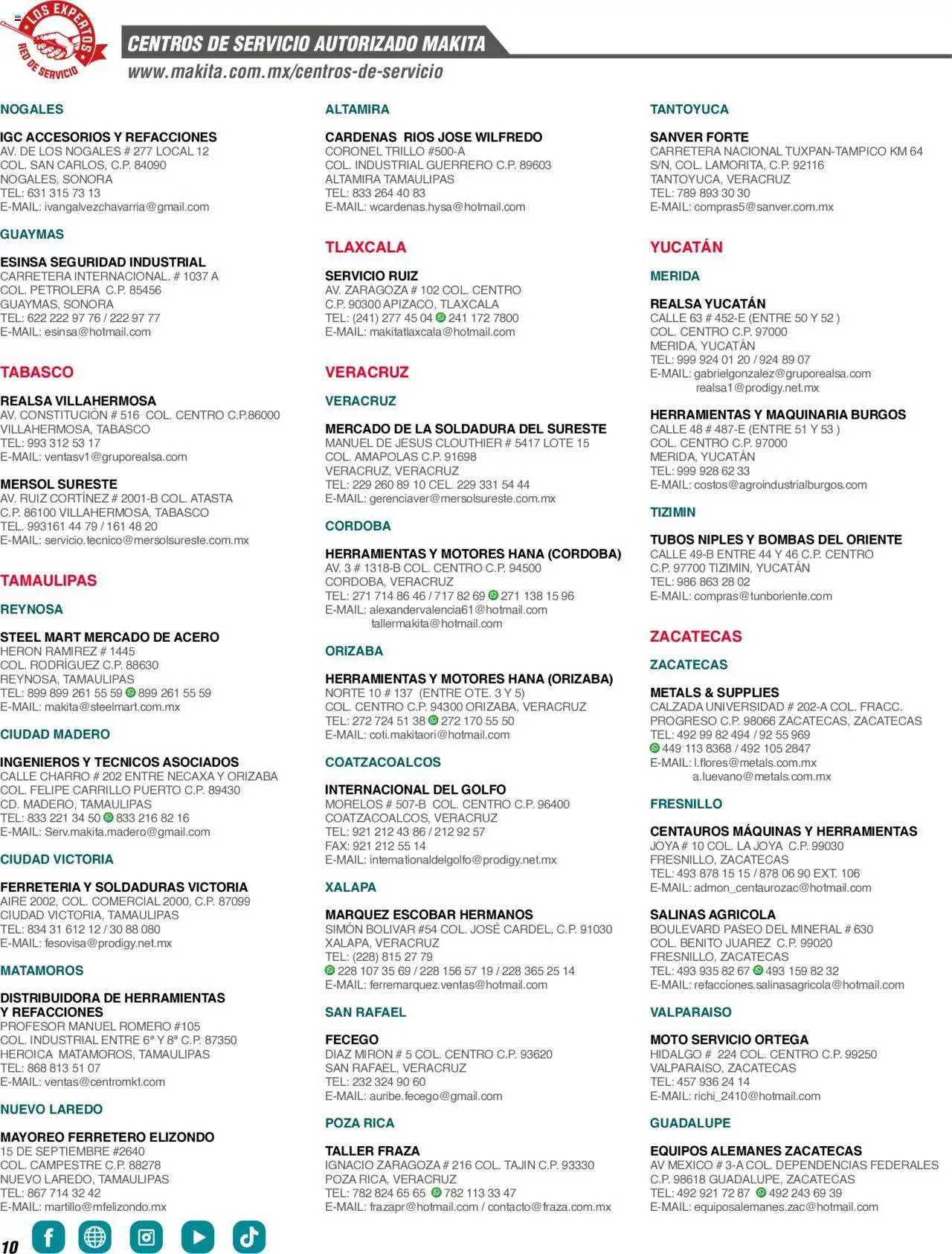 Nuevas ofertas de Makita válidas en toda la República Mexicana desde el 17.04.2024. ¡Encuentra las mejores ofertas en Makita catálogo ! | Página: 10