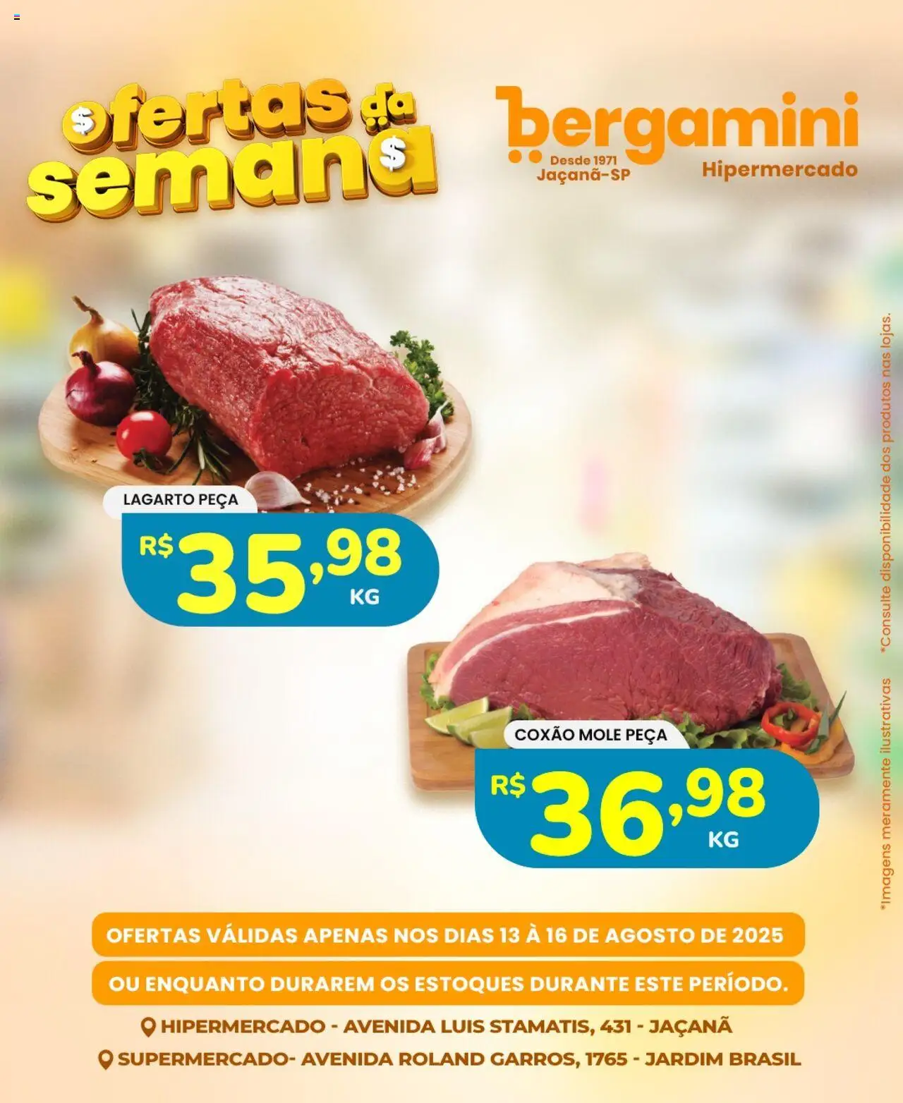 Supermercado Bergamini Folheto - válido de 13.08.2025 | Página: 1