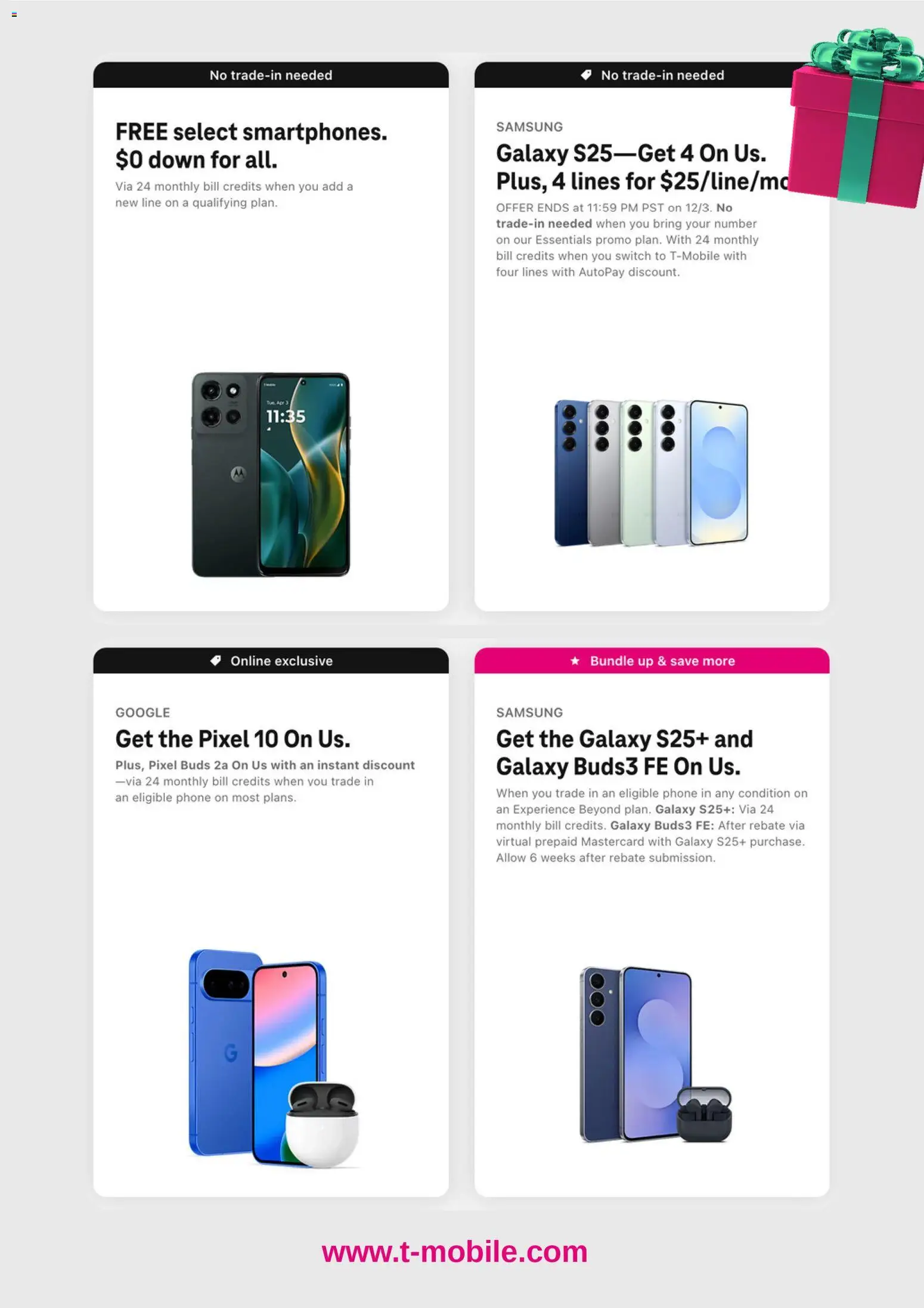 T-mobile Monthly Ad - valid from 01.12.2025 | Page: 4 | Products: Switch, Phone