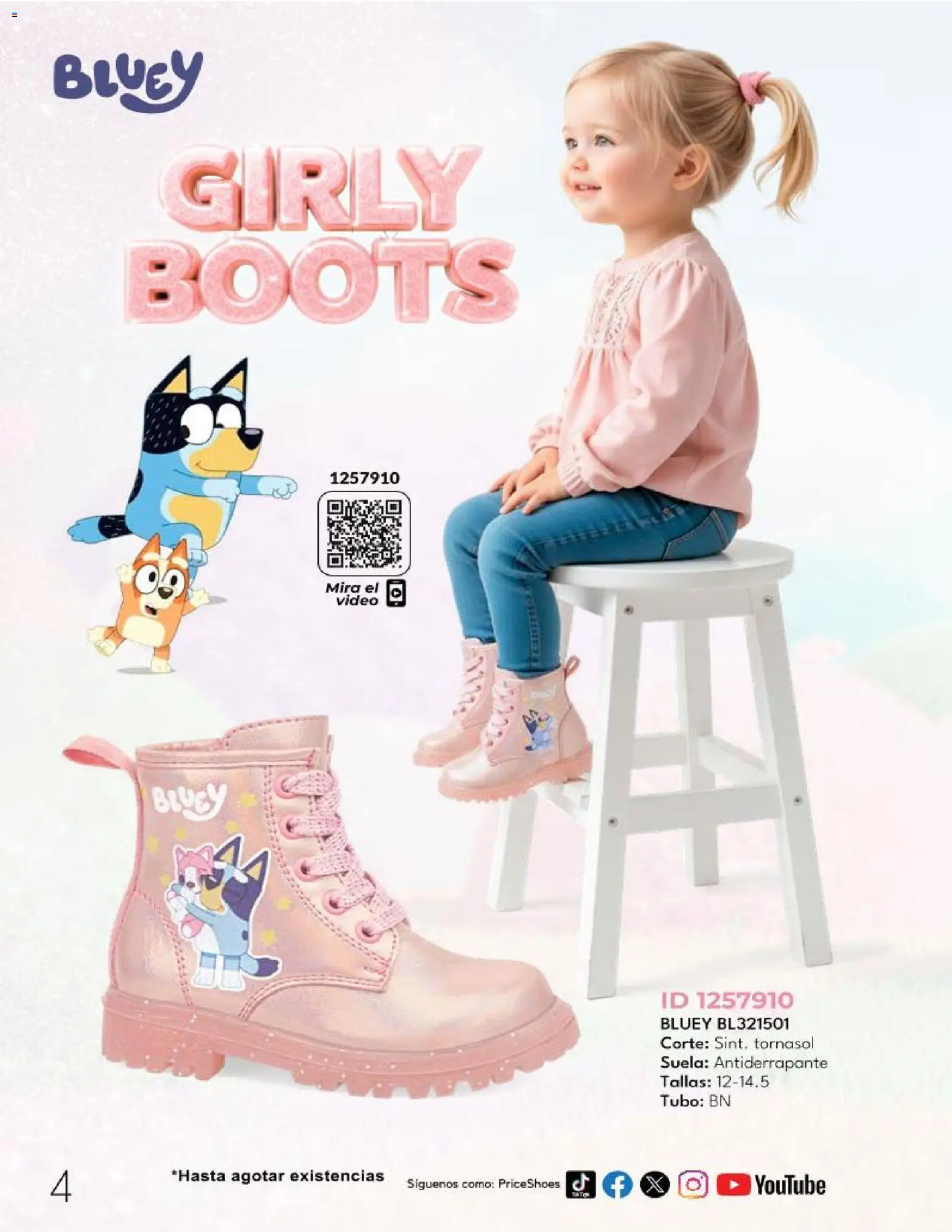 Nuevas ofertas de Price Shoes válidas en toda la República Mexicana desde el 06.12.2025. ¡Encuentra las mejores ofertas en Price Shoes catálogo Bebés! | Página: 4 | Productos: Video