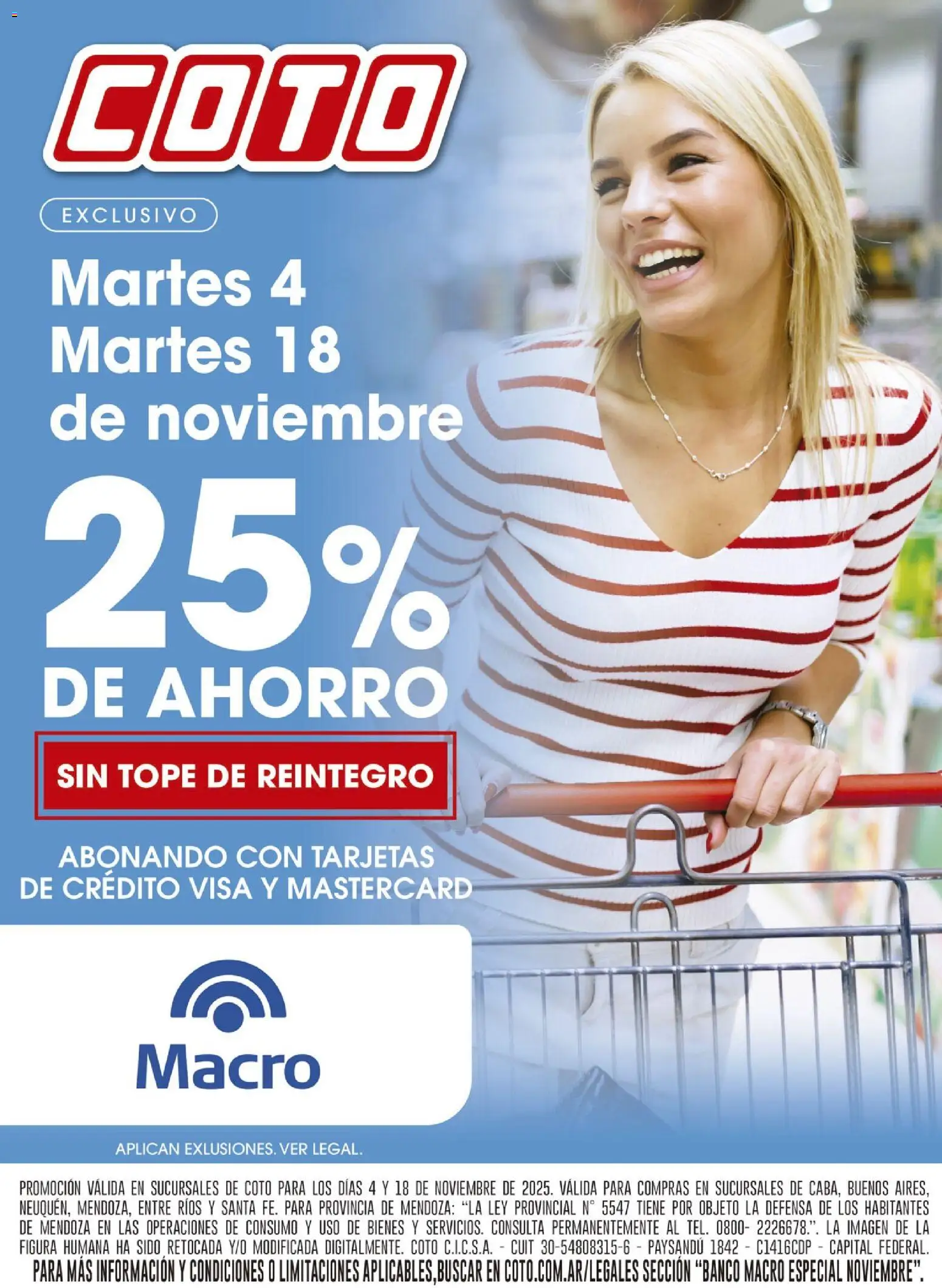 Coto - Macro Noviembre │ válido desde el 04.11.2025 | Página: 1 | Productos: Banco