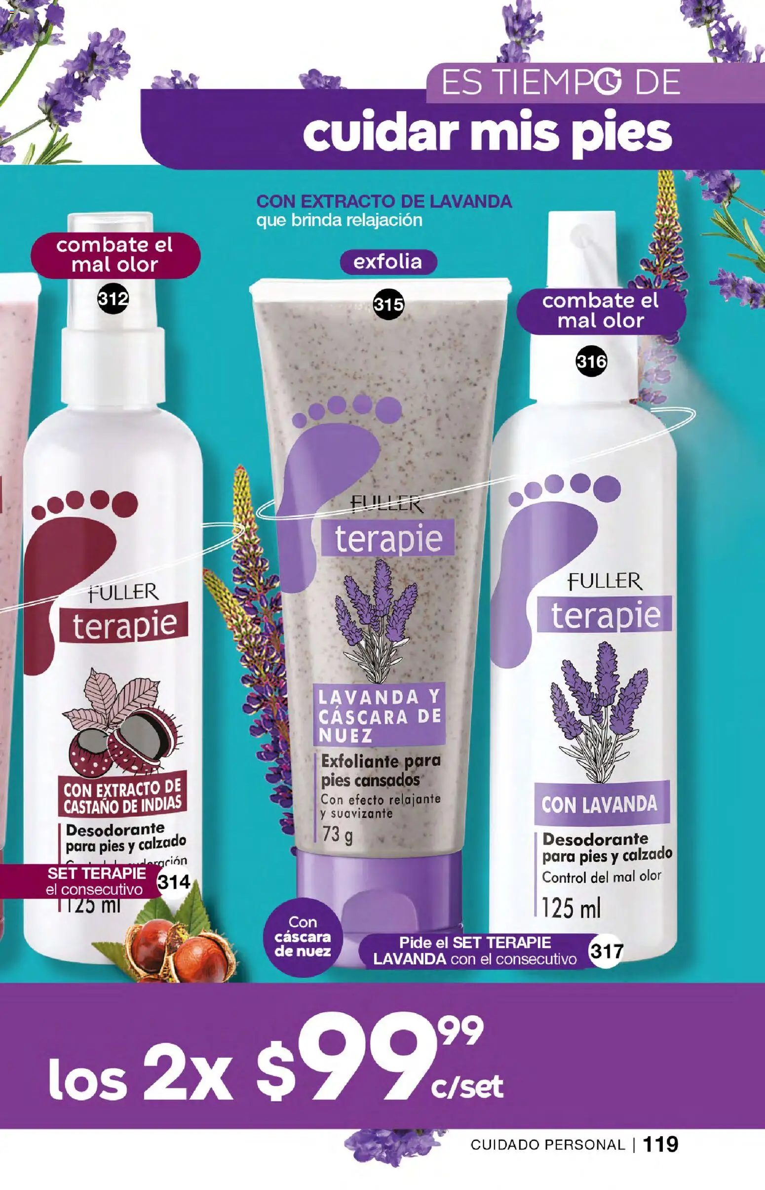 Nuevas ofertas de Fuller válidas en toda la República Mexicana desde el 04.03.2026. ¡Encuentra las mejores ofertas en Fuller campaña 24 2026! | Página: 119 | Productos: Desodorante, Nuez, Suavizante