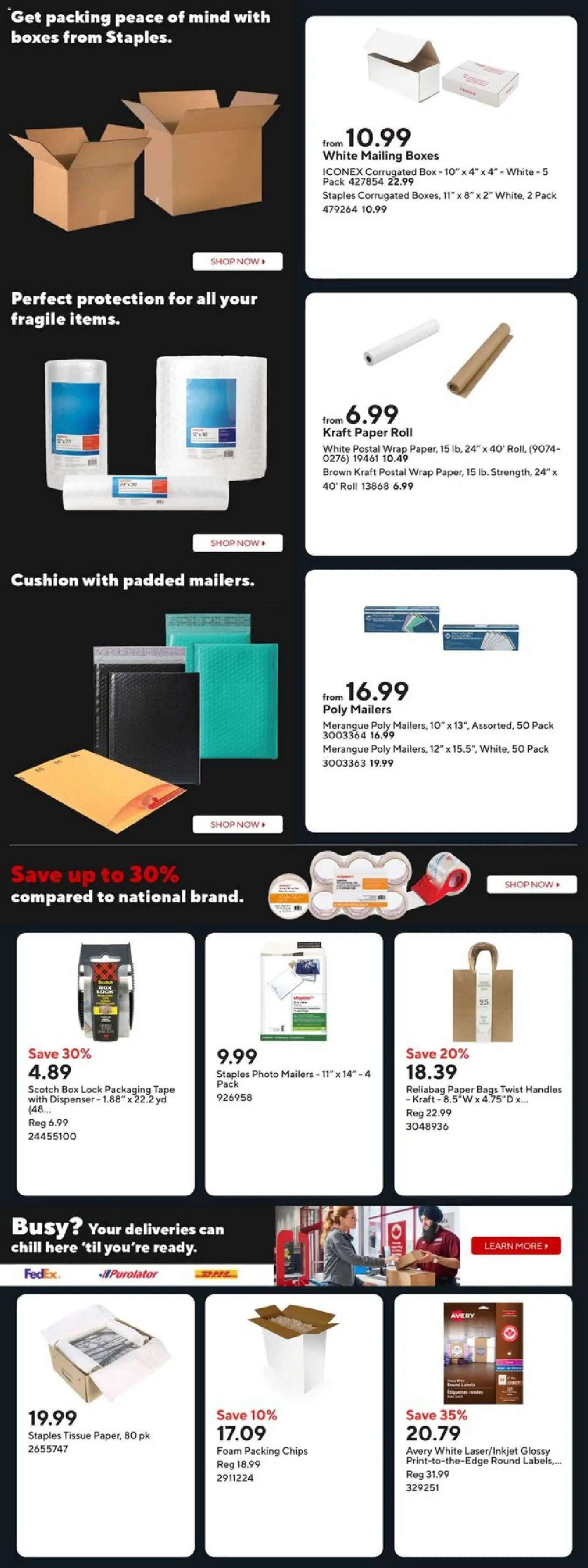 Staples flyer valid from 28.11.2025 | Page: 14 | Products: Chips, Box
