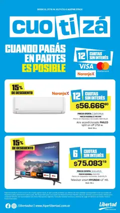 Vista previa Hipermercado Libertad - CUOTIZÁ  válido desde el 27.10.2025