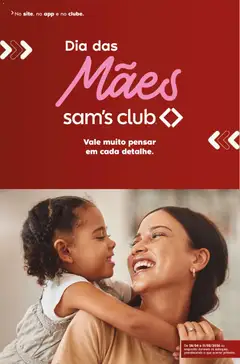 Sam's Club ofertas Dia das Mães - Pré-Visualização do folheto da loja Sam's Club, válido de 28.04.2026