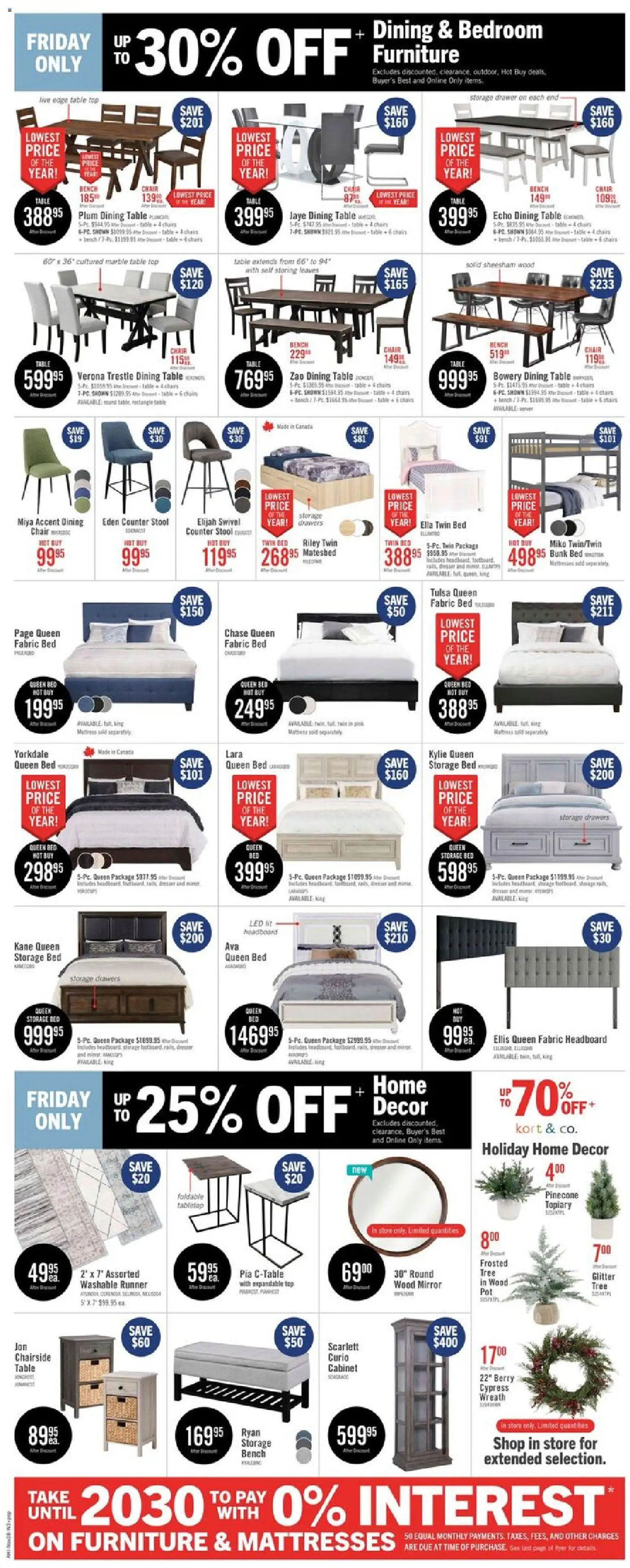 The Brick flyer valid from 28.11.2025 | Page: 3 | Products: Bed, Chair, Cabinet, Mirror