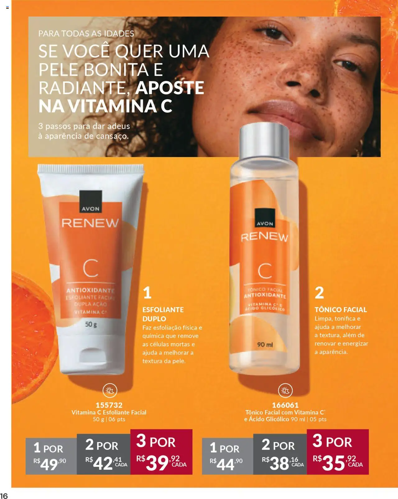 Avon Folheto - válido de 13.08.2025 | Página: 16 | Produtos: Tônico, Vitamina c