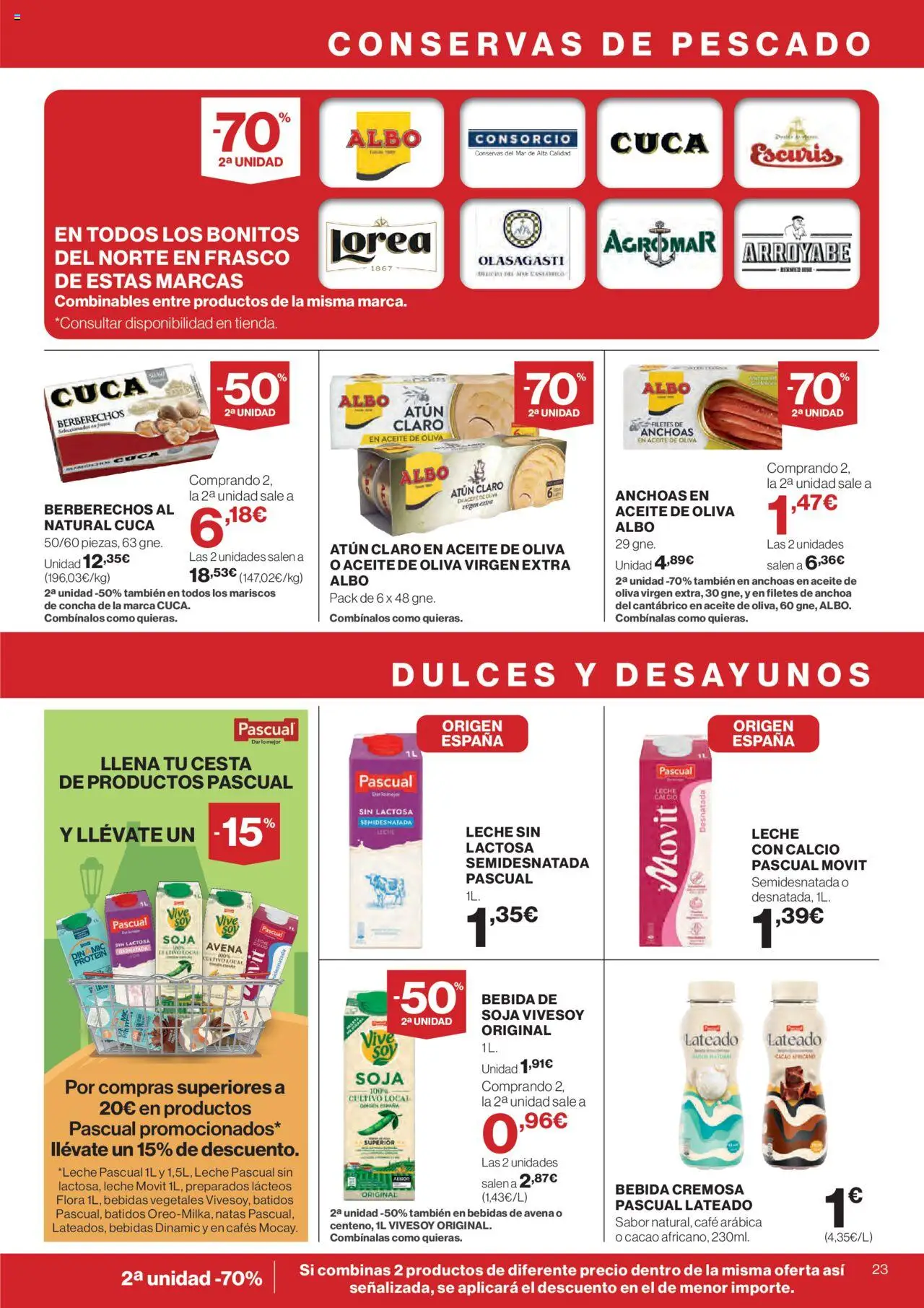 Nuevas ofertas de El Corte Inglés válidas en toda la República Mexicana desde el 25.09.2025. ¡Encuentra las mejores ofertas en El Corte Inglés - Catálogo Que necesitas hoy! | Página: 23 | Productos: Aceite de oliva, Frasco, Café, Cacao