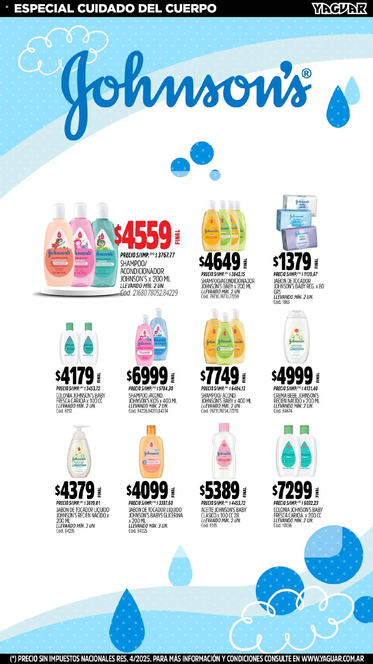 Yaguar - Jujuy │ válido desde el 04.08.2025 | Página: 17 | Productos: Aceite, Shampoo, Acondicionador, Jabón