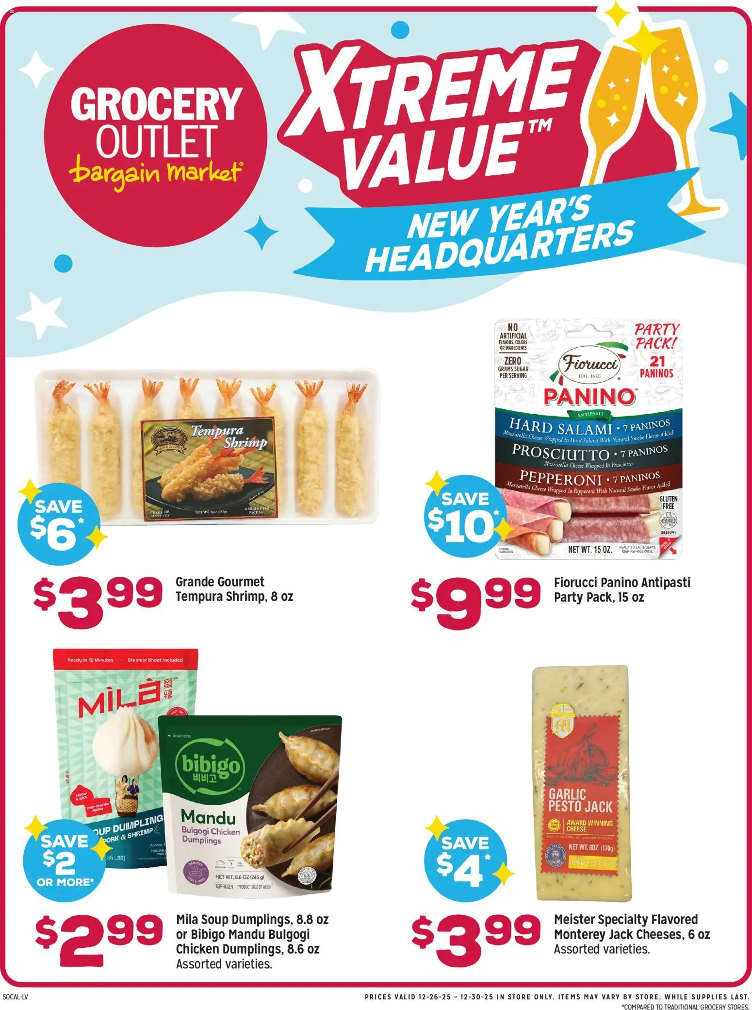 Grocery Outlet Weekly Ad - valid from 26.12.2025 | Page: 3 | Products: Cheese, Garlic, Sheet, Weight