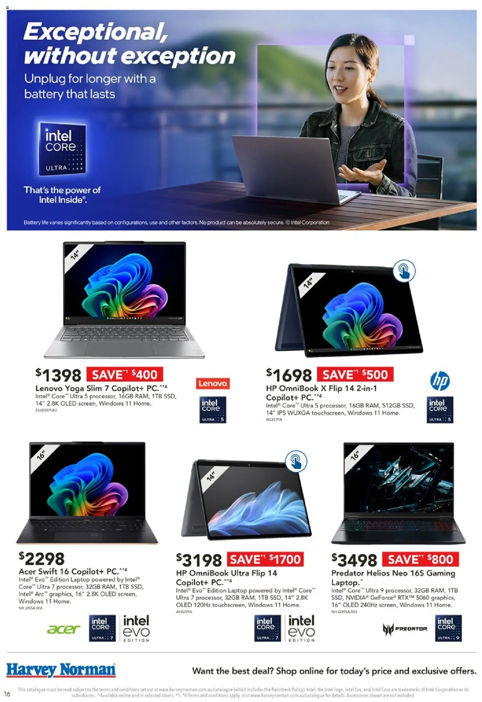 Harvey Norman catalogue - valid from 02.04.2026 | Page: 16 | Products: Battery, Accessories, Pc, Laptop