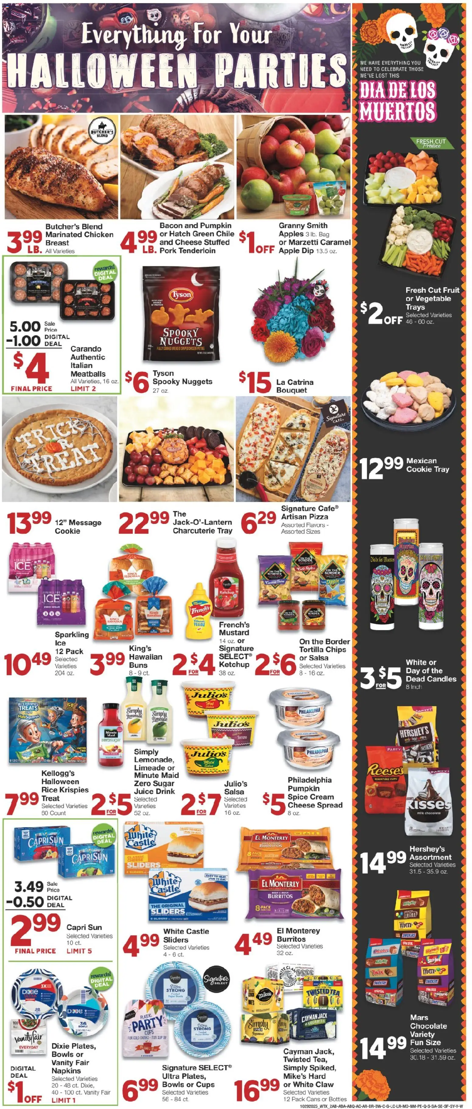 United Supermarkets Weekly Ad - valid from 28.10.2025 | Page: 2 | Products: Milk, Cheese, Rice, Bag