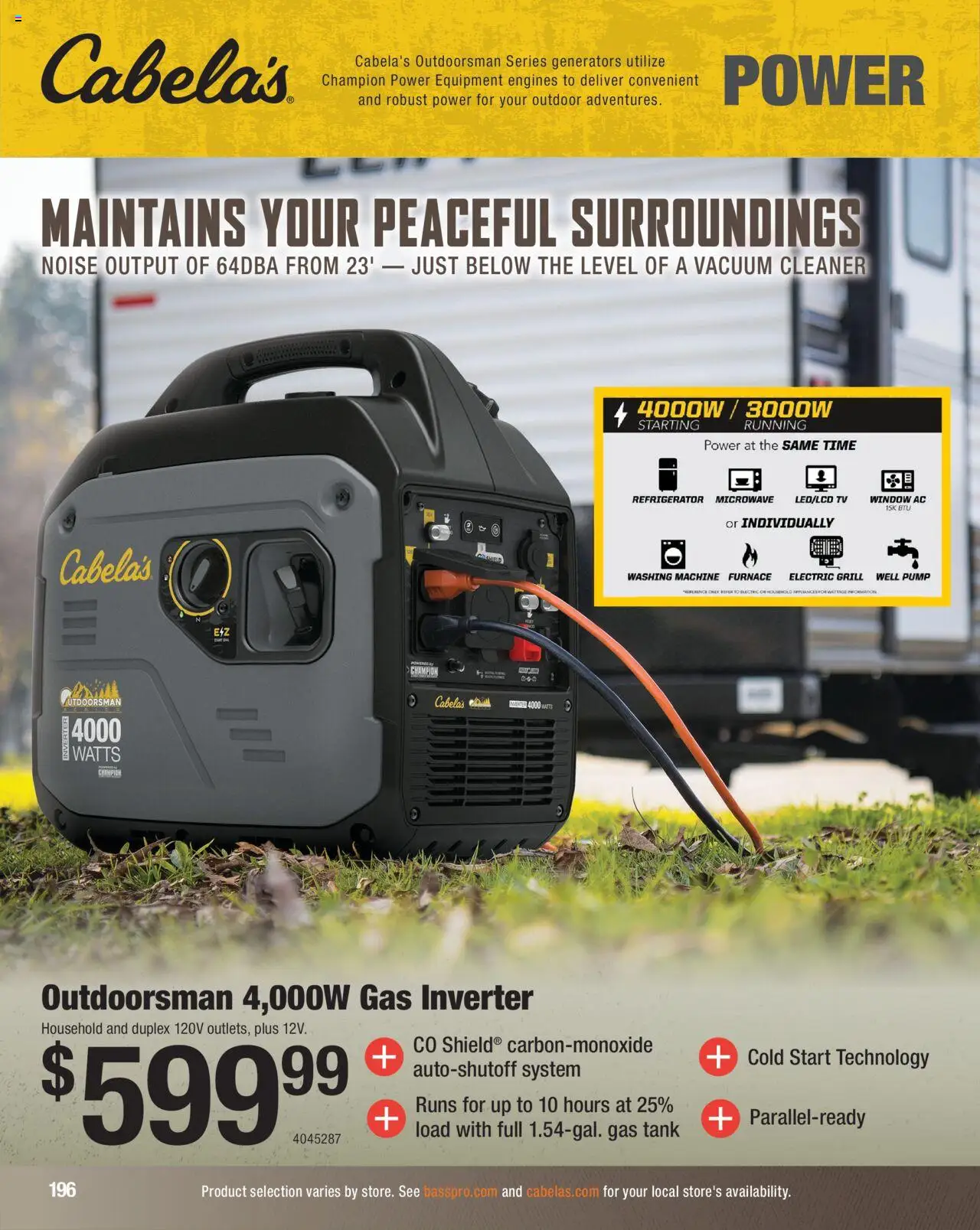 Cabela's Hunting Master 25 - valid from 11.08.2025 | Page: 196 | Products: Pump, Microwave, Grill, Vacuum cleaner